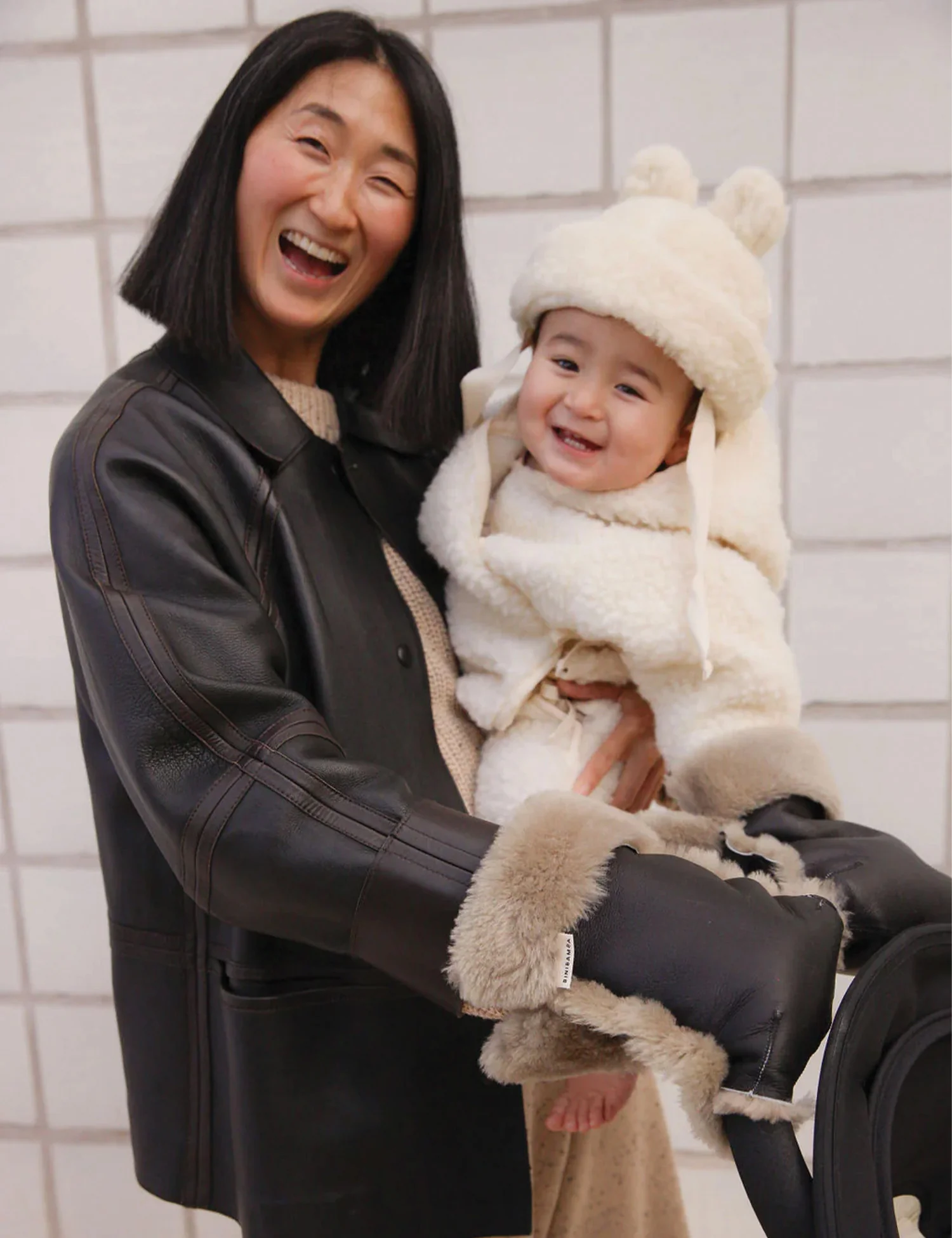 Merino Teddy Hat in Milk - Image 3