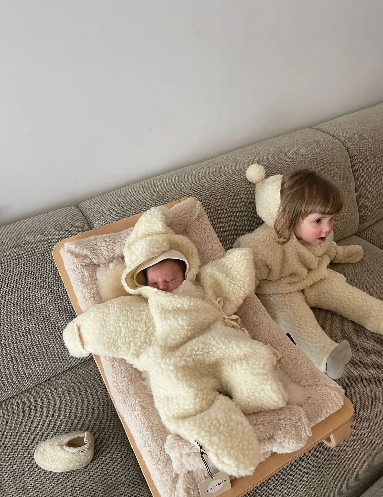 Merino Snugglesuit in Milk - Image 3