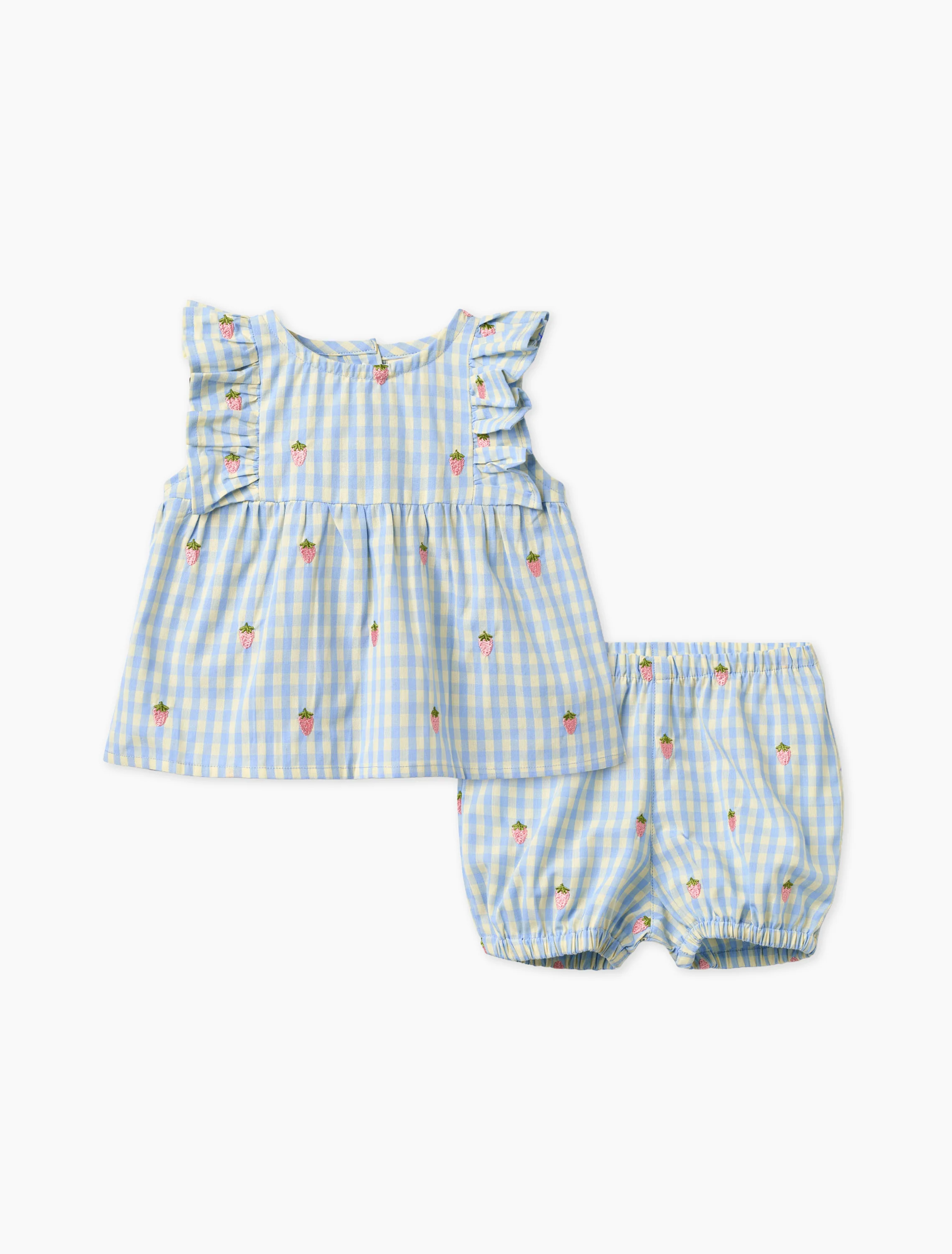 Mille Baby SL Set in Sky Berry Gingham
