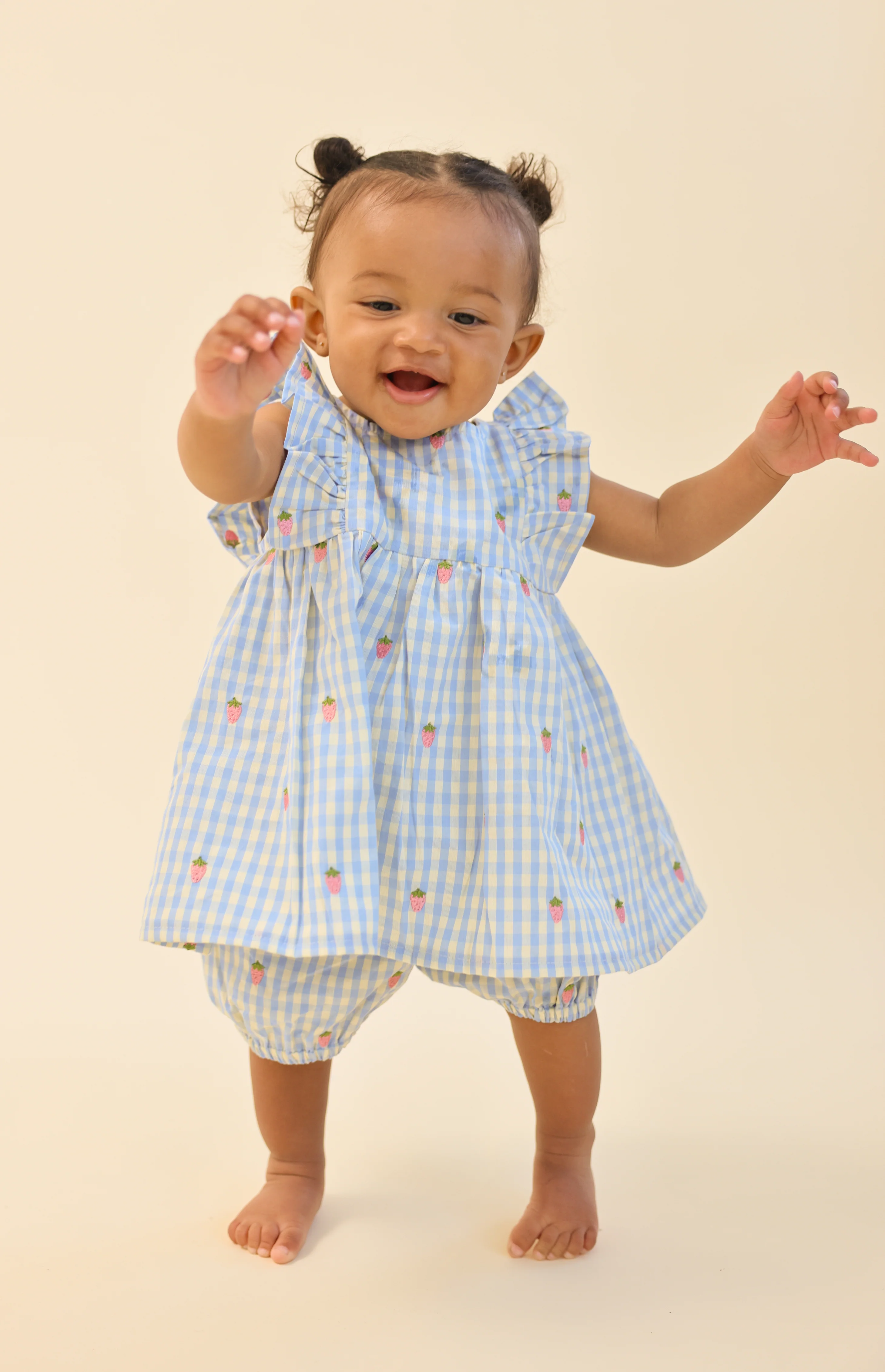 Mille Baby SL Set in Sky Berry Gingham - Image 2