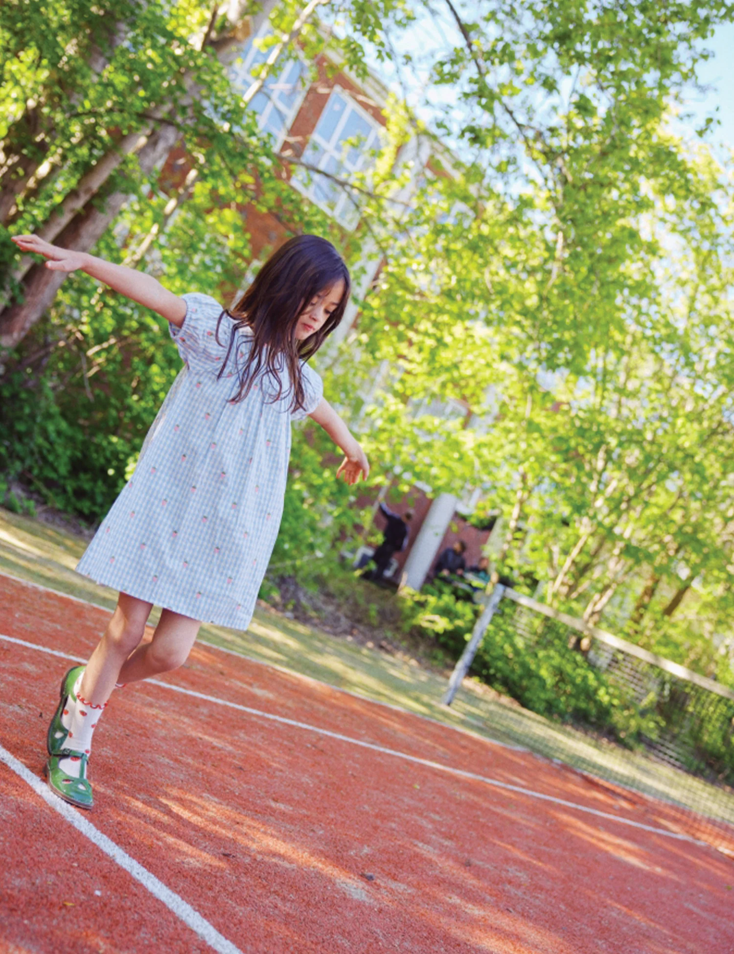 Mille SS Dress in Sky Berry Gingham - Image 2