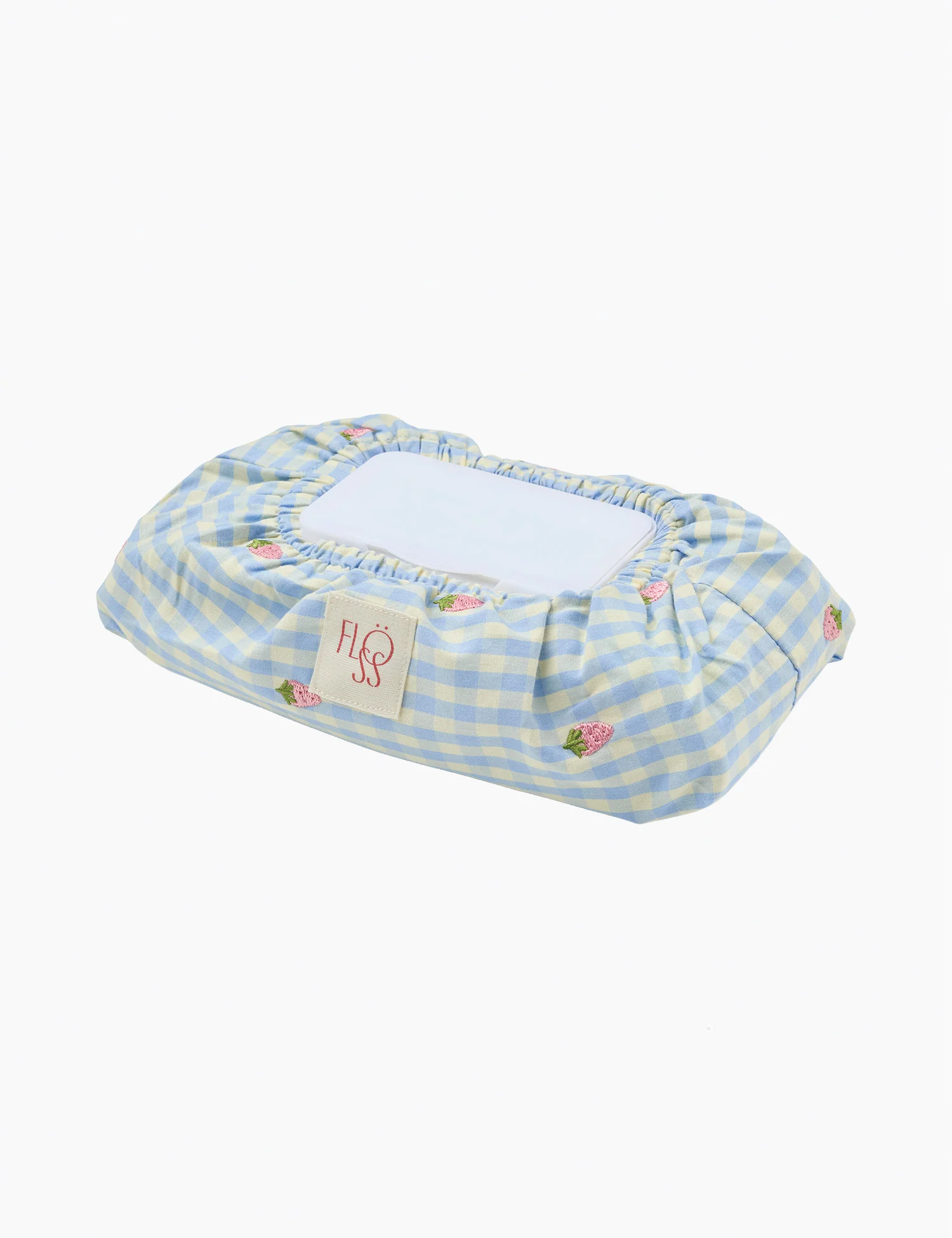 Mille Wet Wipe Cover in Sky Berry Gingham