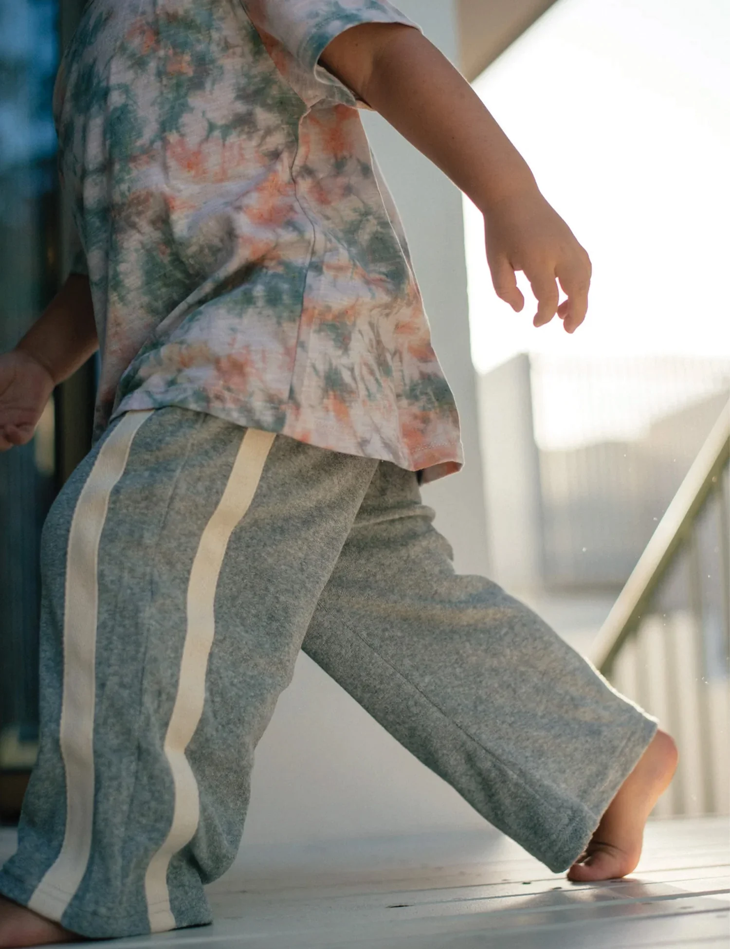 Mini Terry Pant in Marle Grey - Image 4