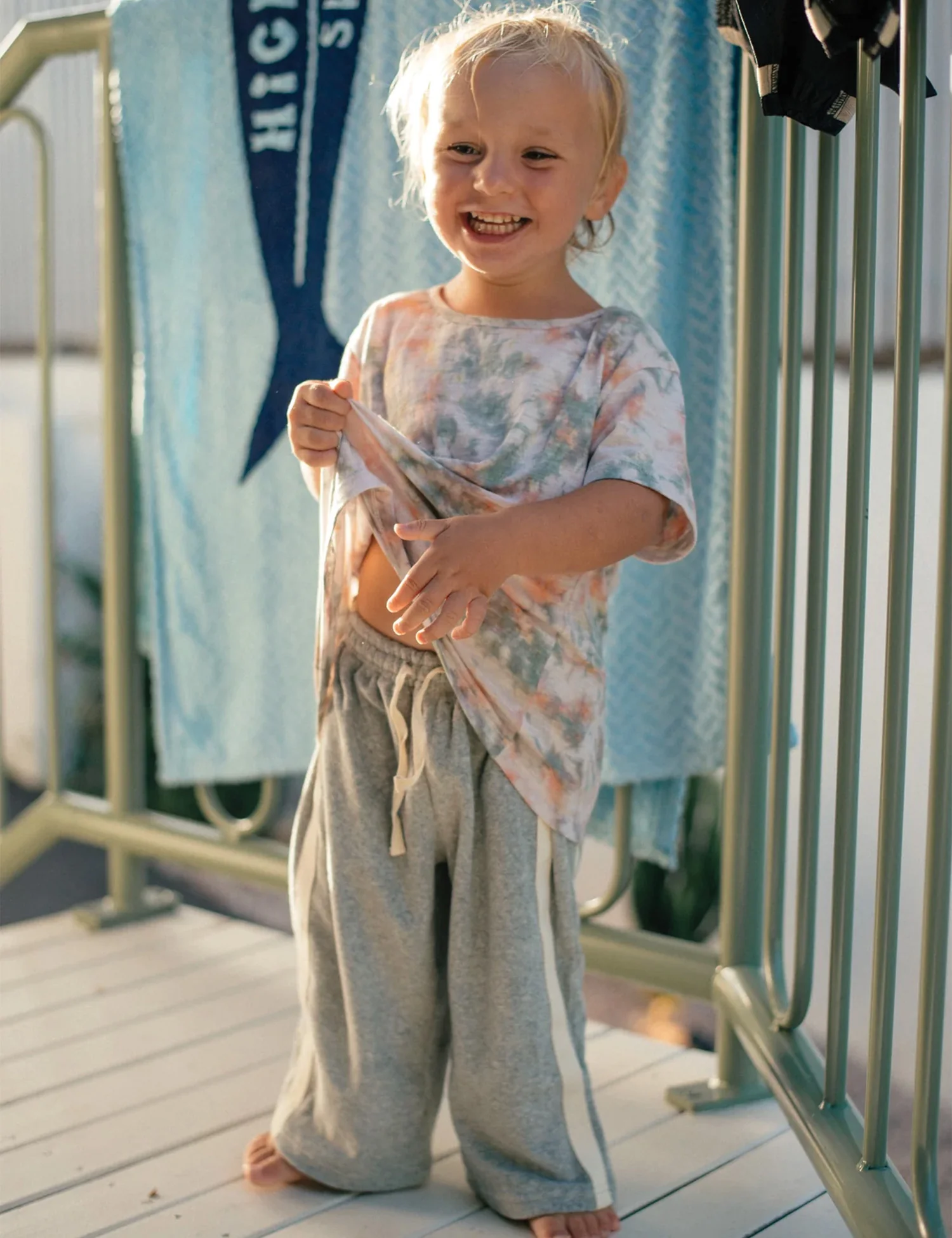 Mini Terry Pant in Marle Grey - Image 5