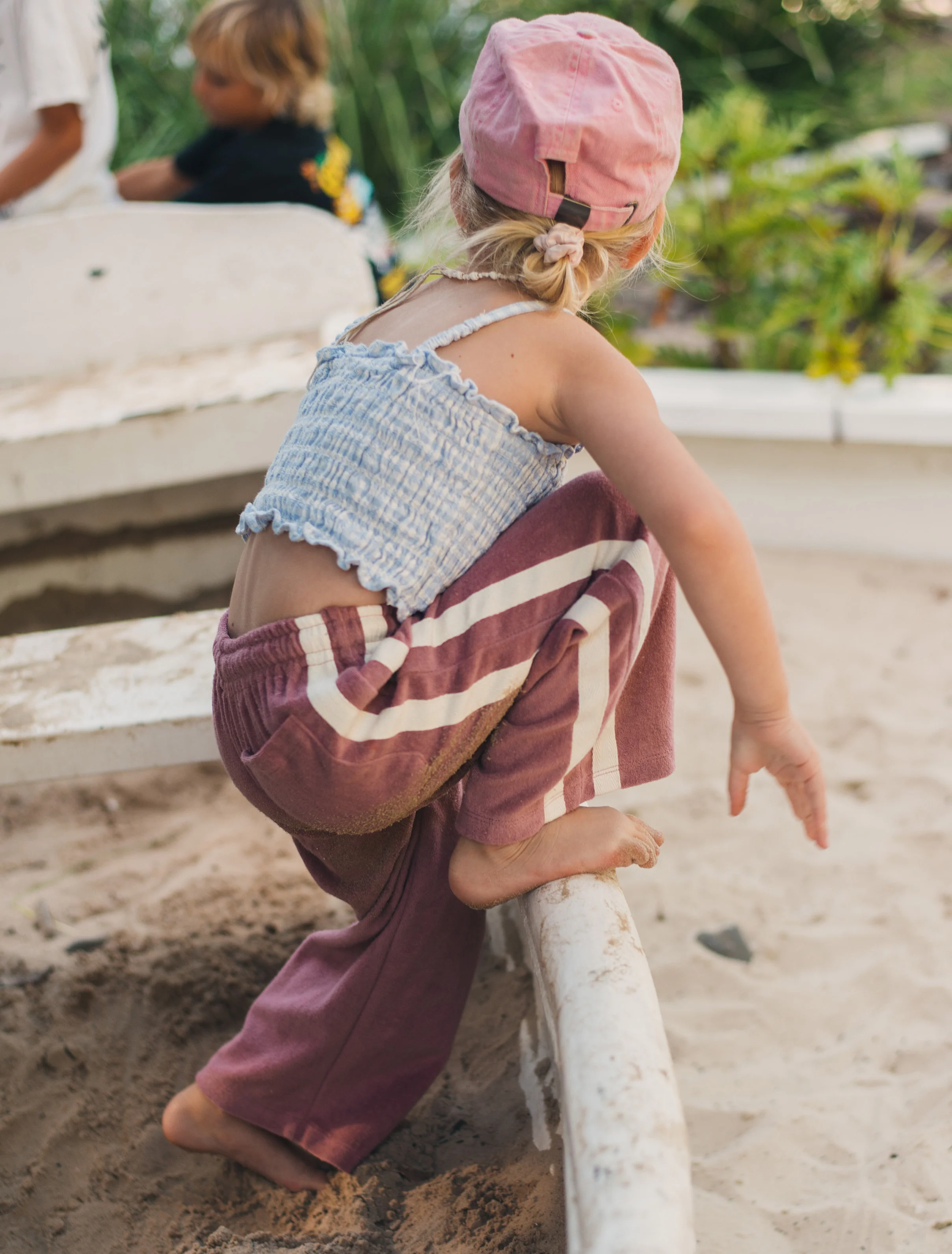 Mini Terry Pant in Mulberry - Image 3