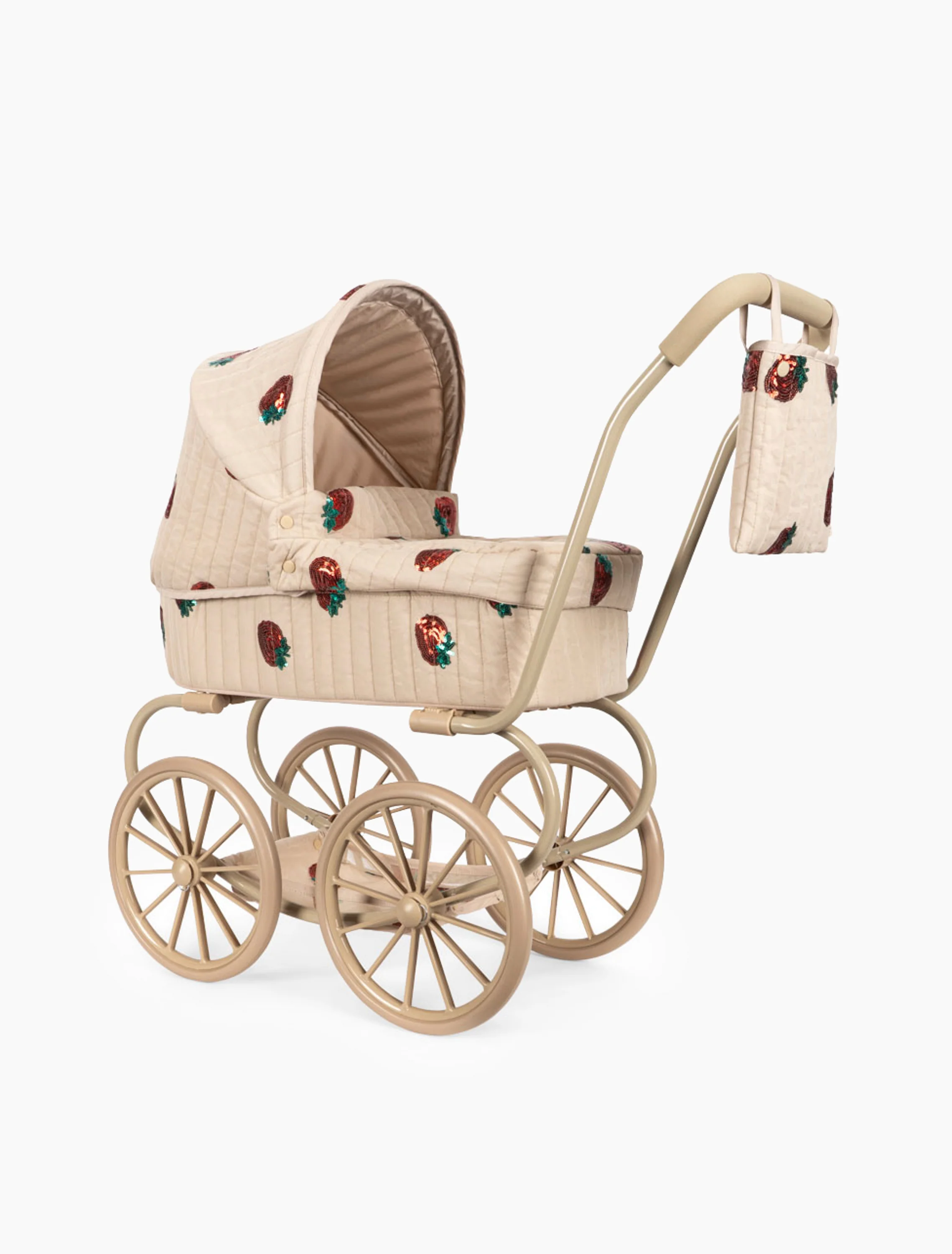 Minnie Tulle Doll Pram Stroller in Strawberry