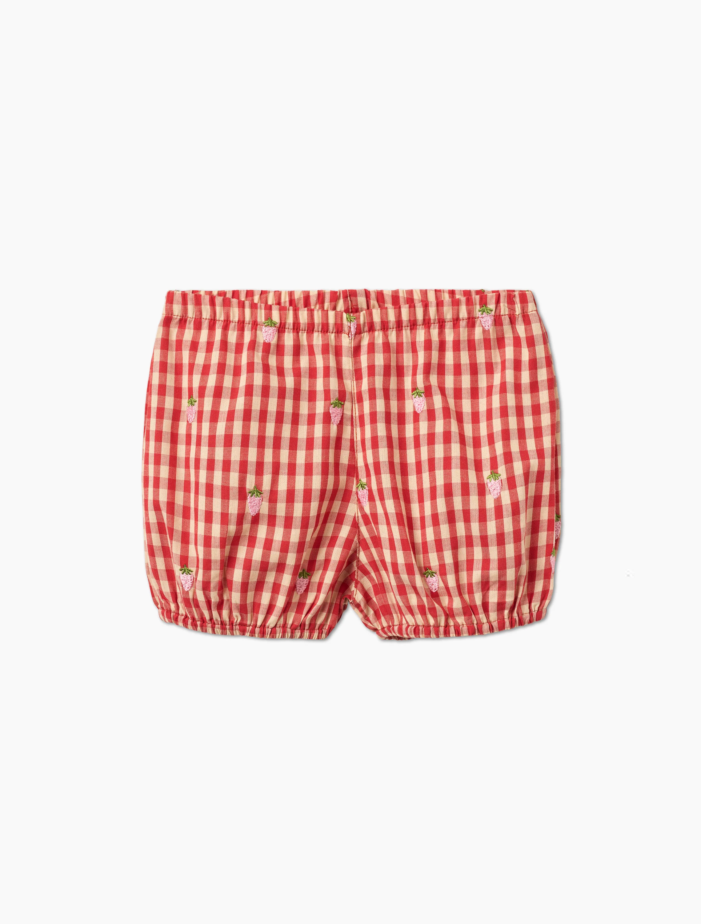 Molly Pineberry Baby SS Set in Red-Pink Berry Gingham - Image 4