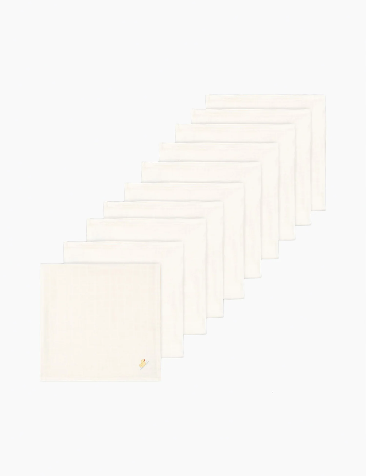 Nuvoli 10 Pack Muslin Cloth in Antique White - Image 5