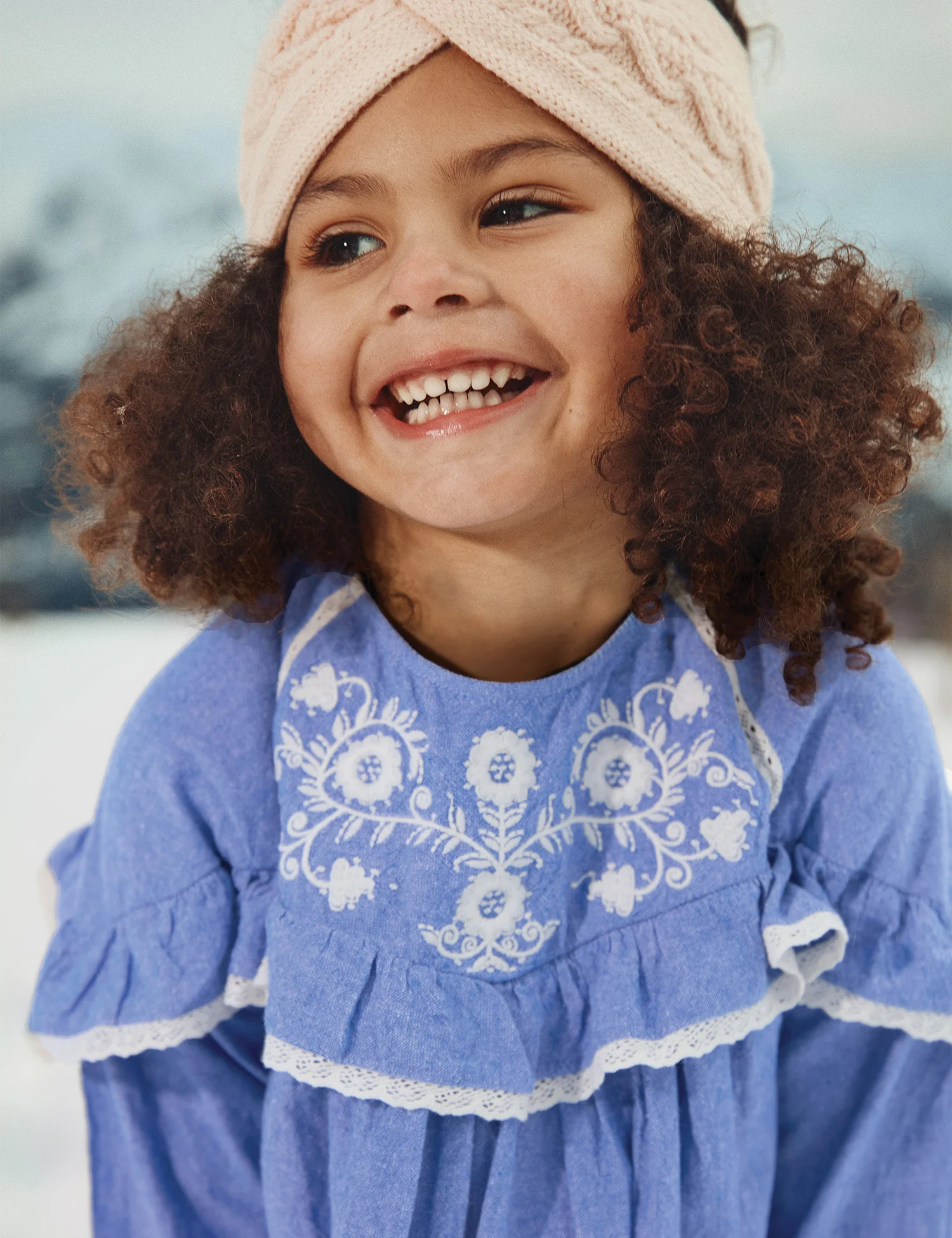 Orana Dress in Blue Chambray - Image 3