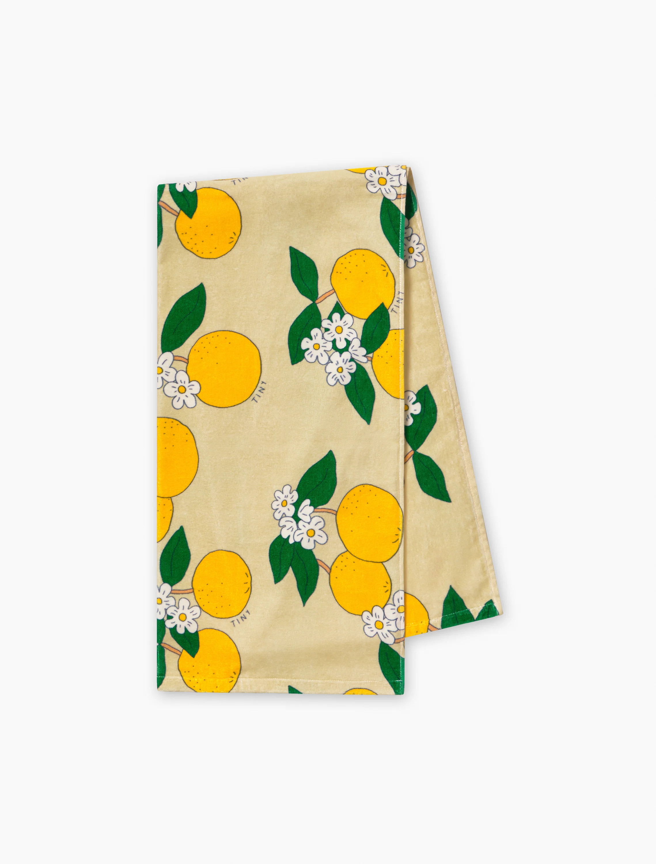 Oranges Towel in Pastel Yellow - Image 3