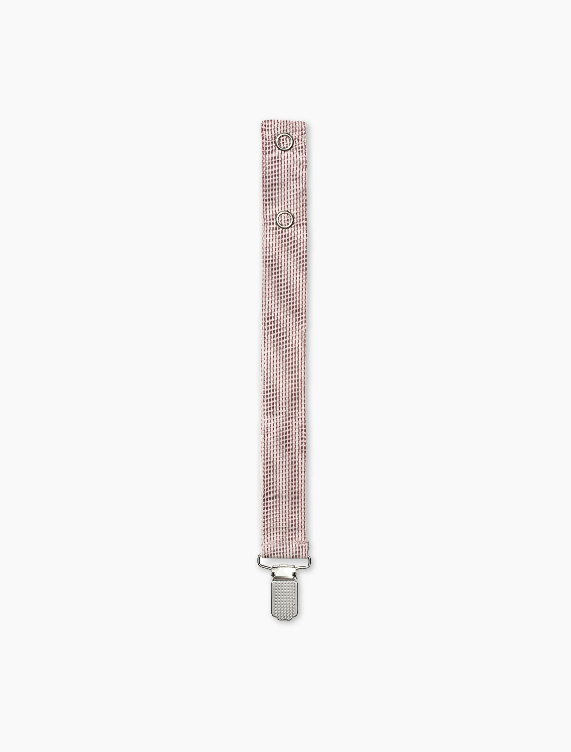 Pacifier Clip in Berry Stripe - Image 3
