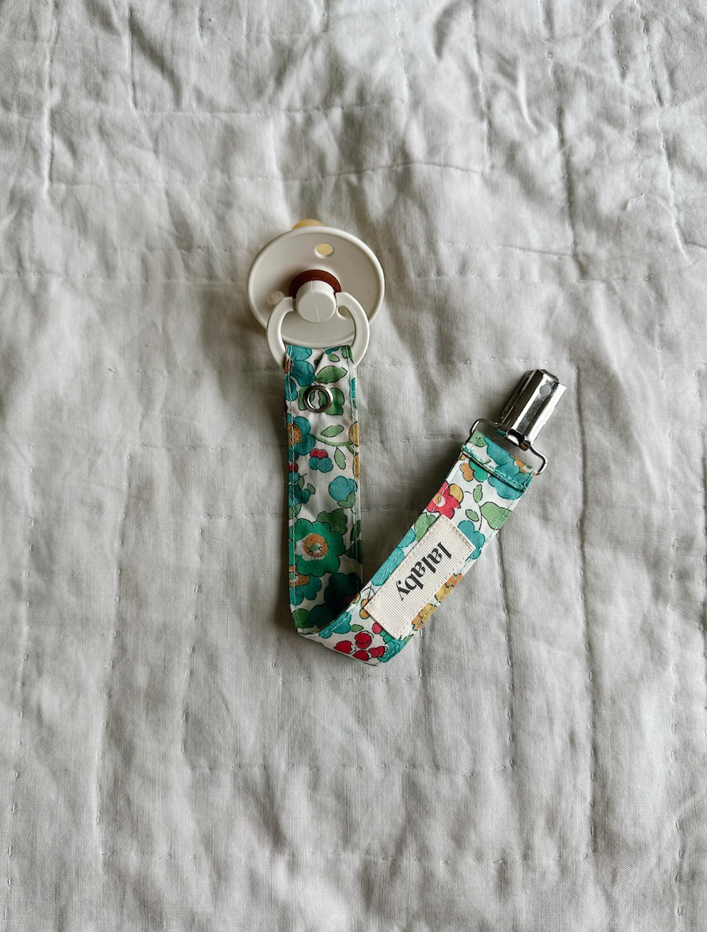 Pacifier Clip in Blue Betsy - Image 2