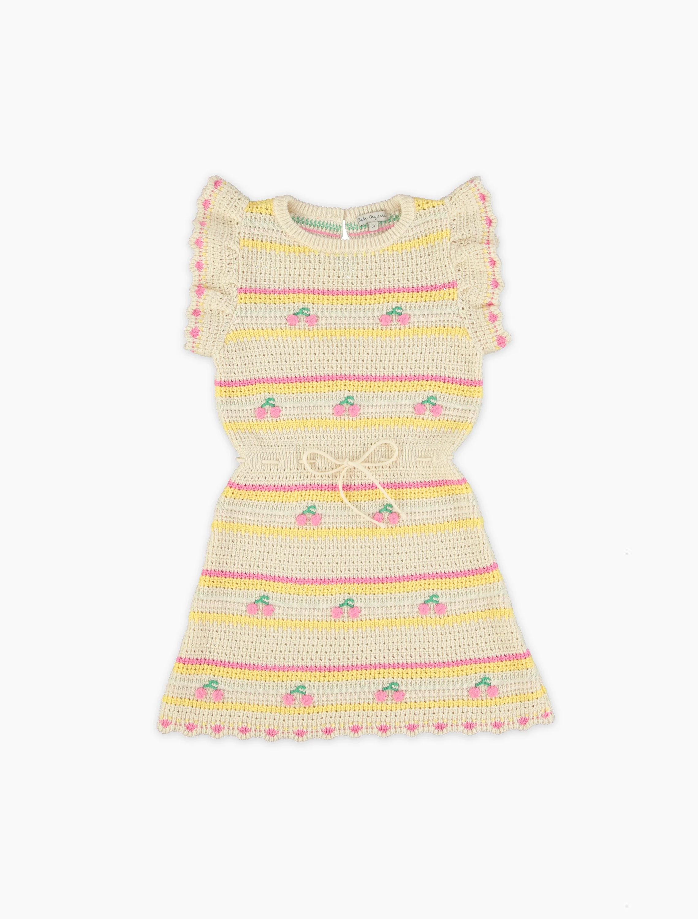 Paloma Dress in Cherry Stripe