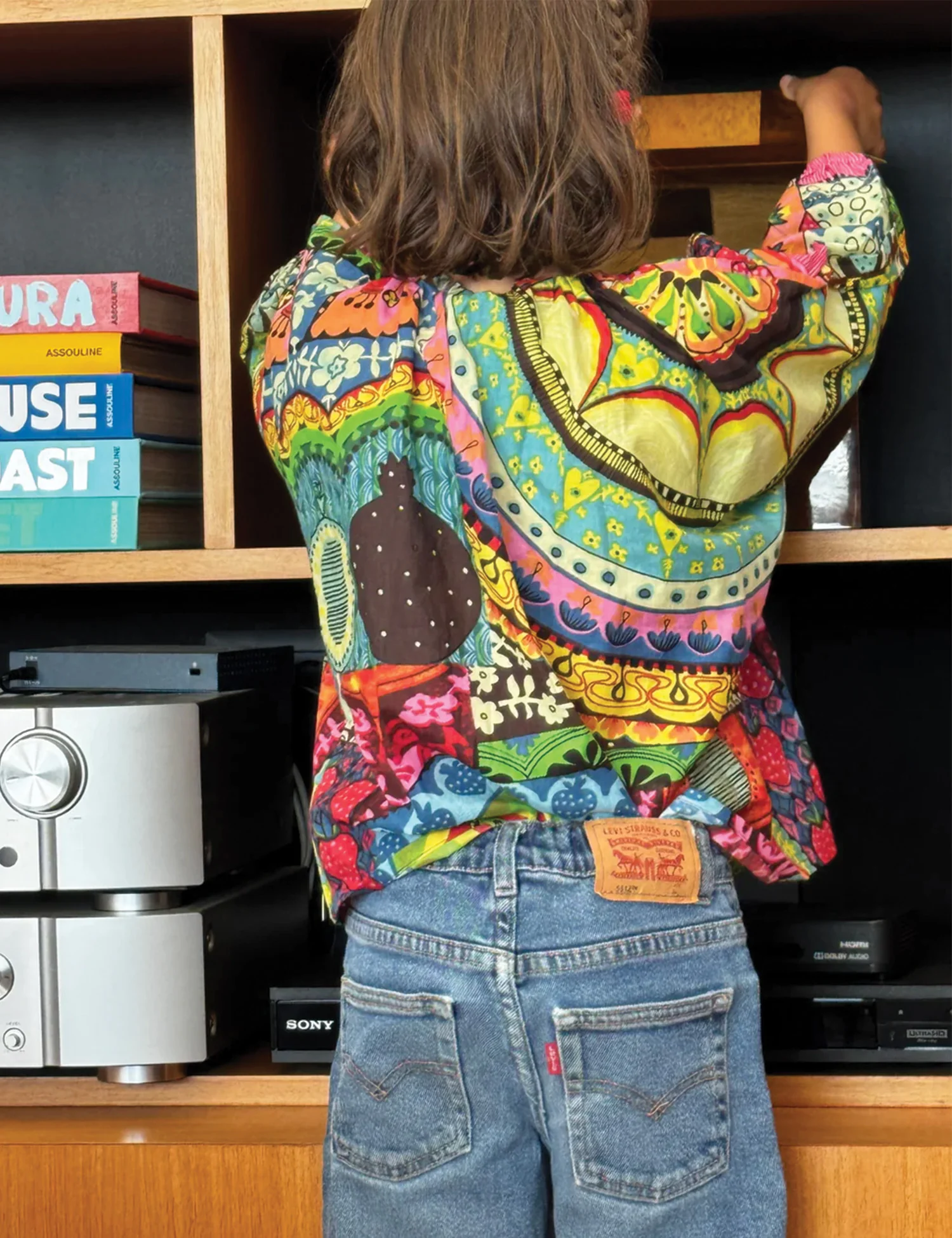 Paraiso Balloon Blouse in Patchwork - Image 3