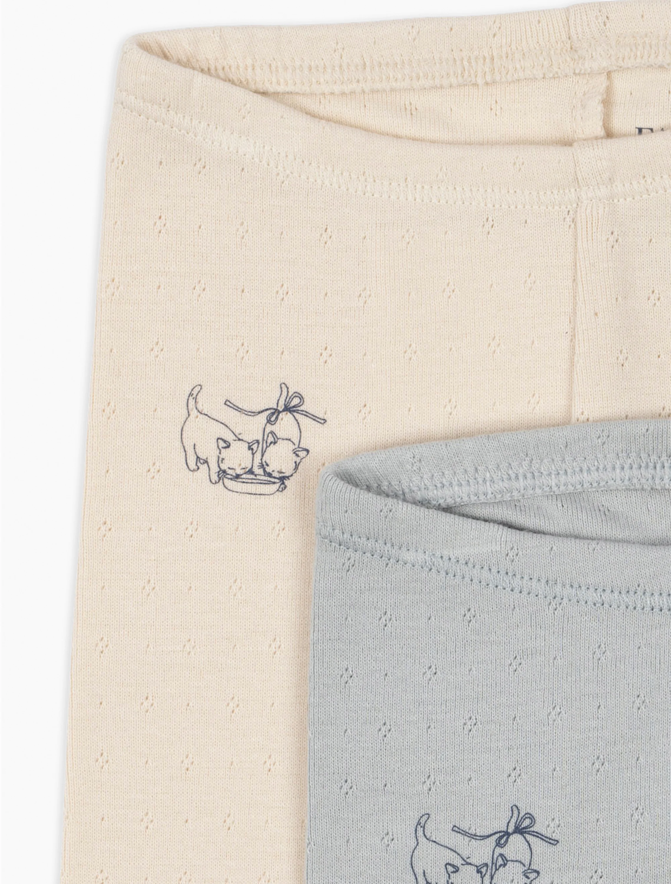 Perla 2 Pack Leggings in Buttercream/Pearl Blue - Image 5