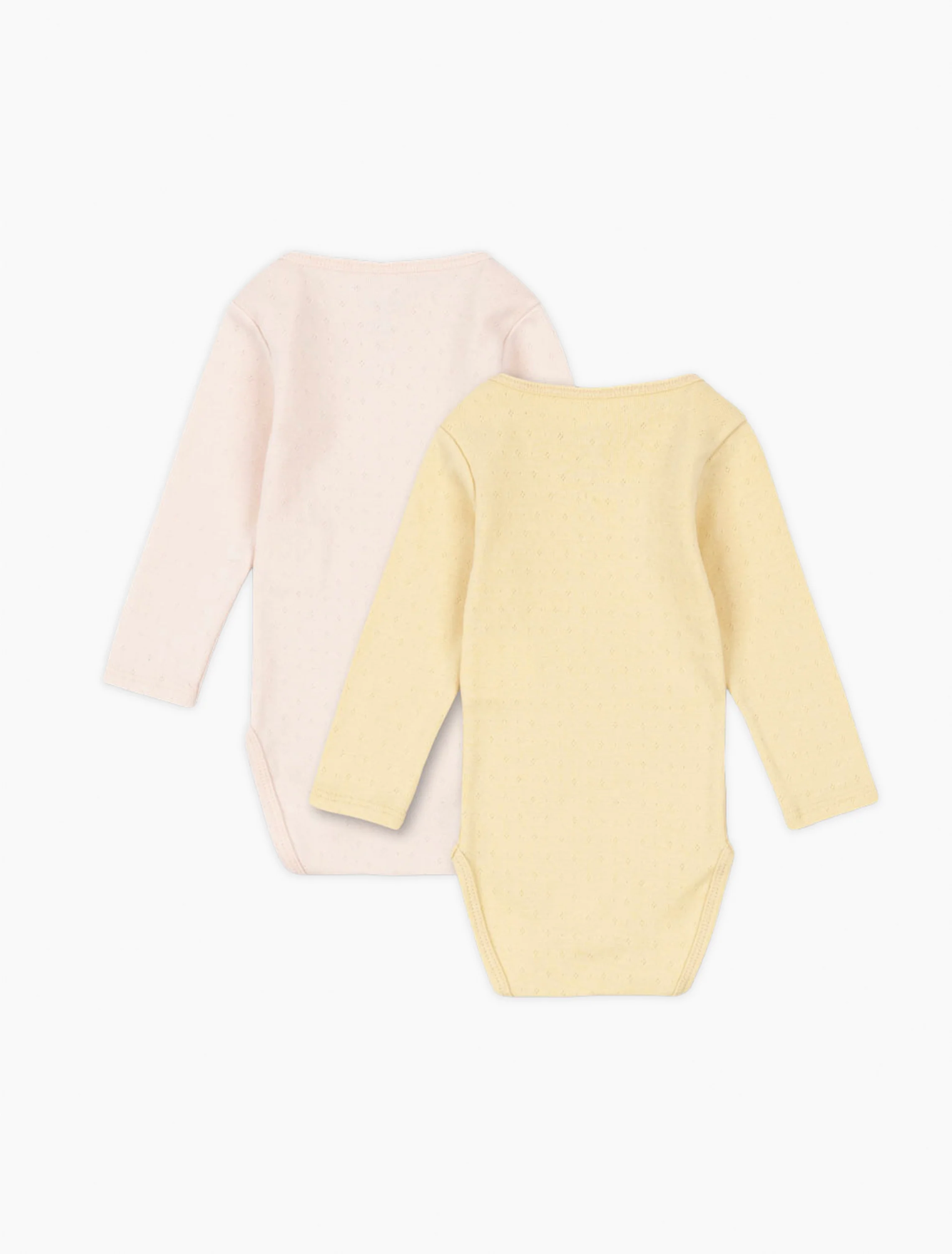Perla 2 Pack LS Bodysuit in Banana Crepe/Creole Pink - Image 4