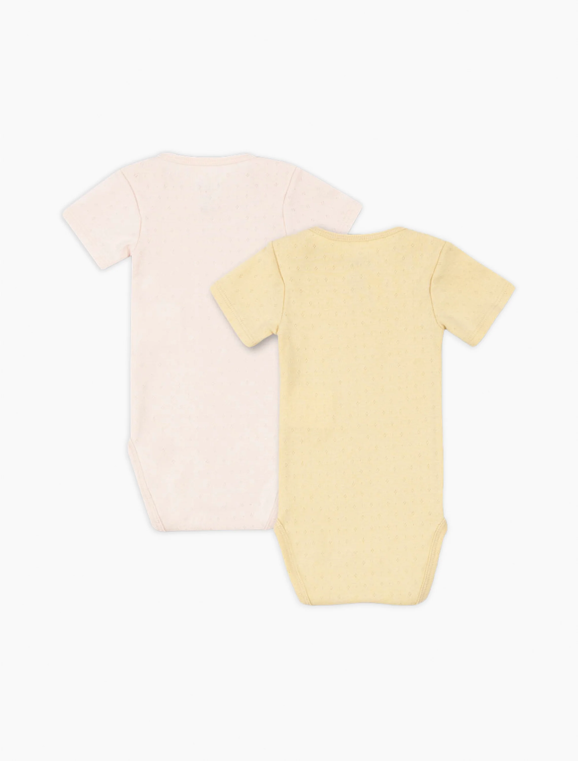 Perla 2 Pack SS Bodysuit in Banana Crepe/Creole Pink - Image 4