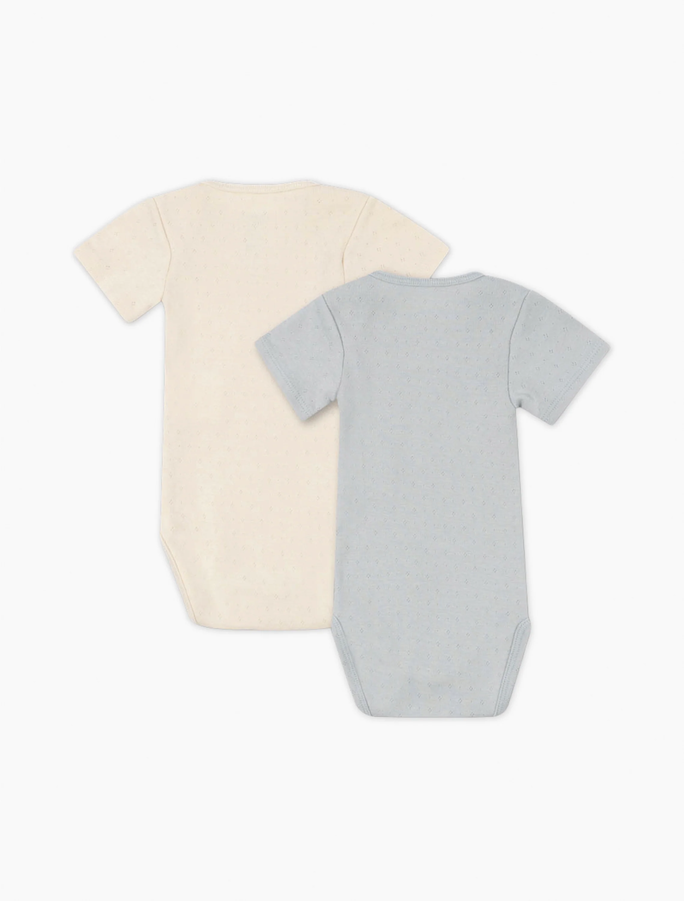 Perla 2 Pack SS Bodysuit in Buttercream/Pearl Blue - Image 4