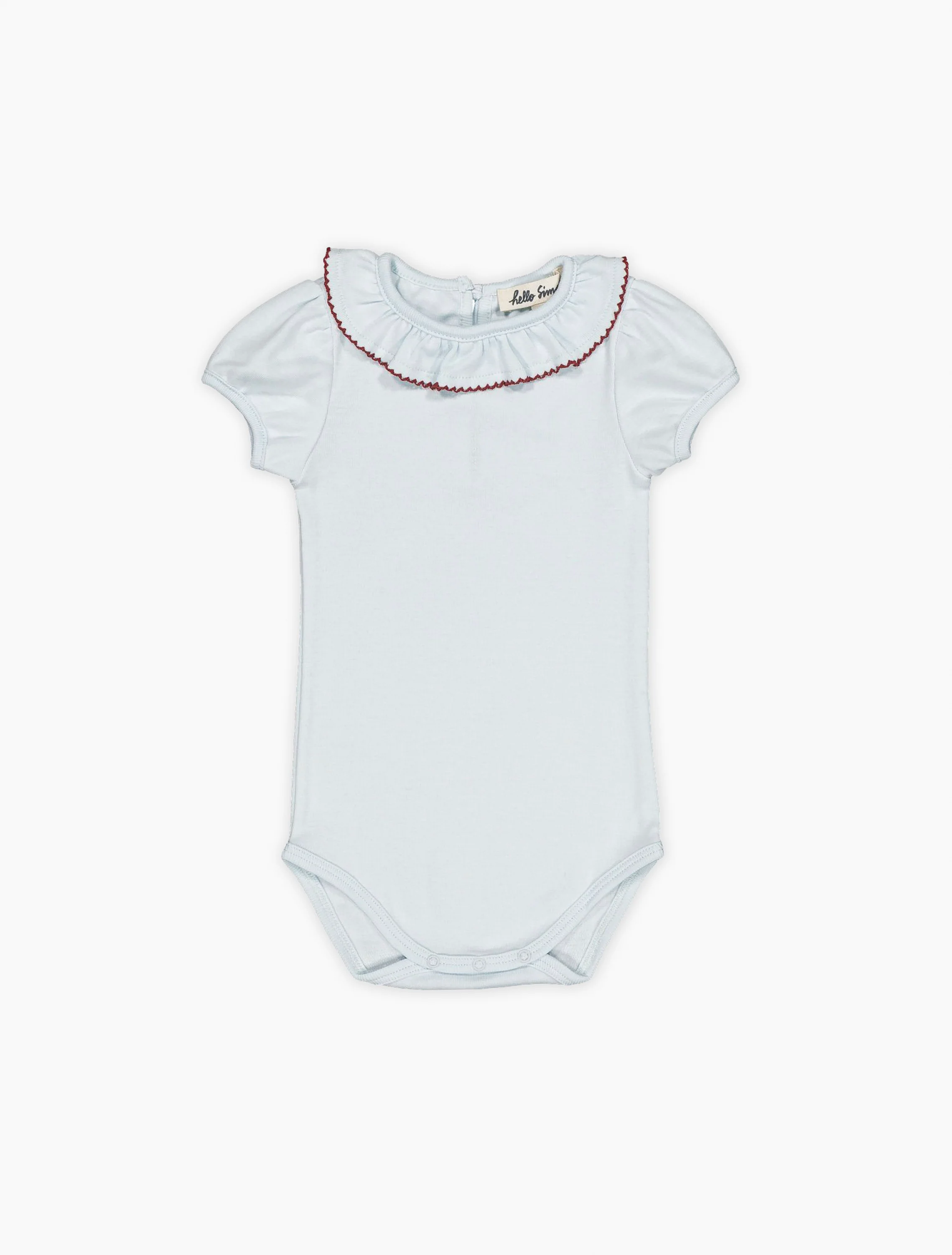 Perrine Baby Bodysuit in Ice Blue