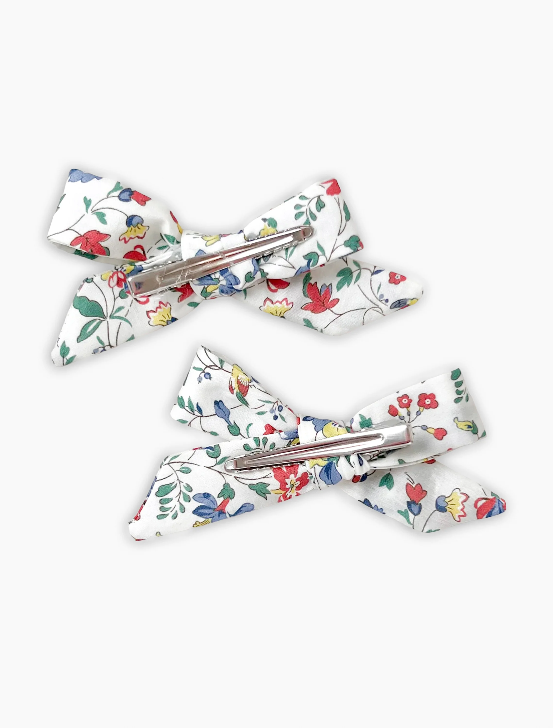 Pig Tail Hair Bows in Liberty Ivetas Garden - Image 3