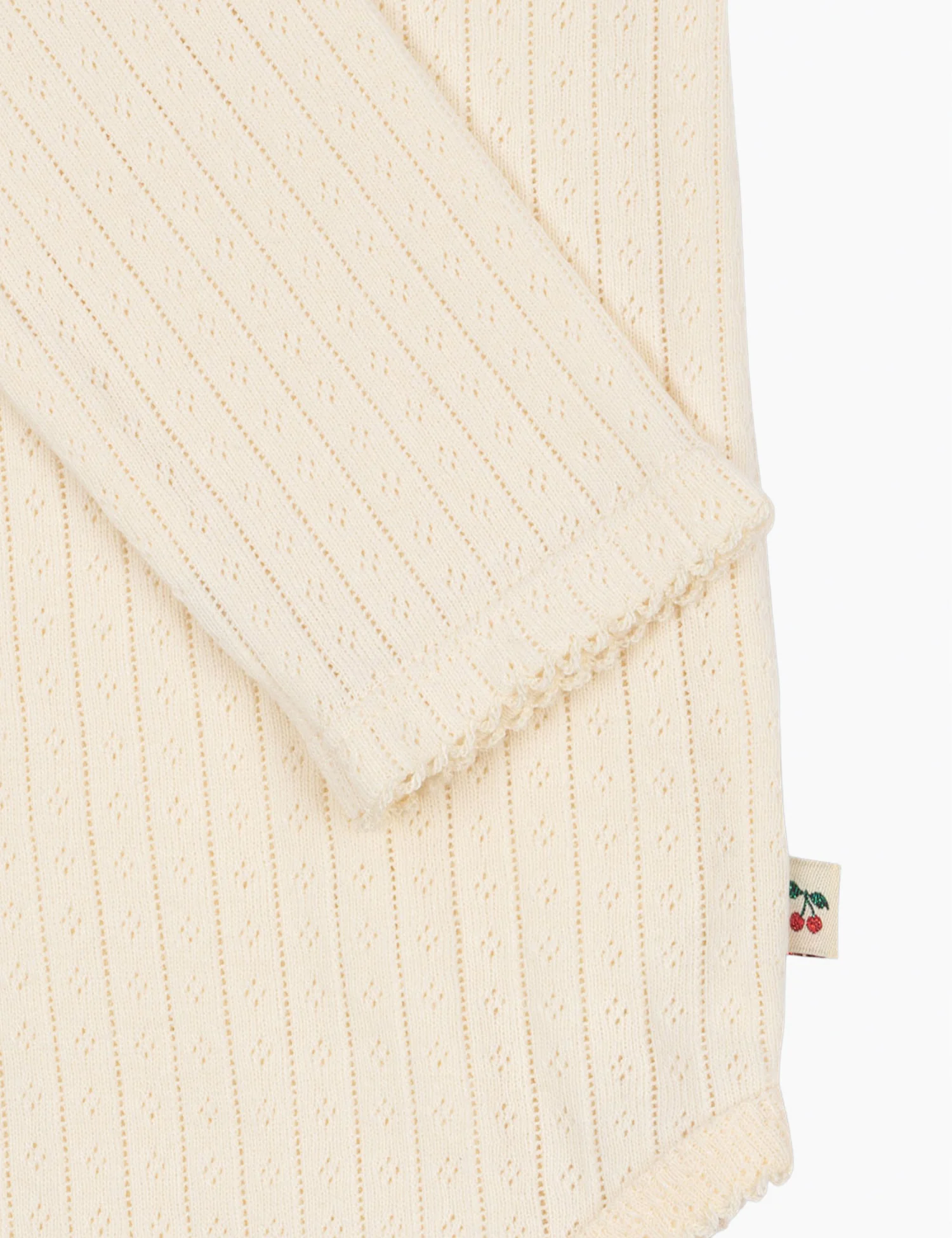 Pointelle Minnie Bodysuit in Antique White - Image 4
