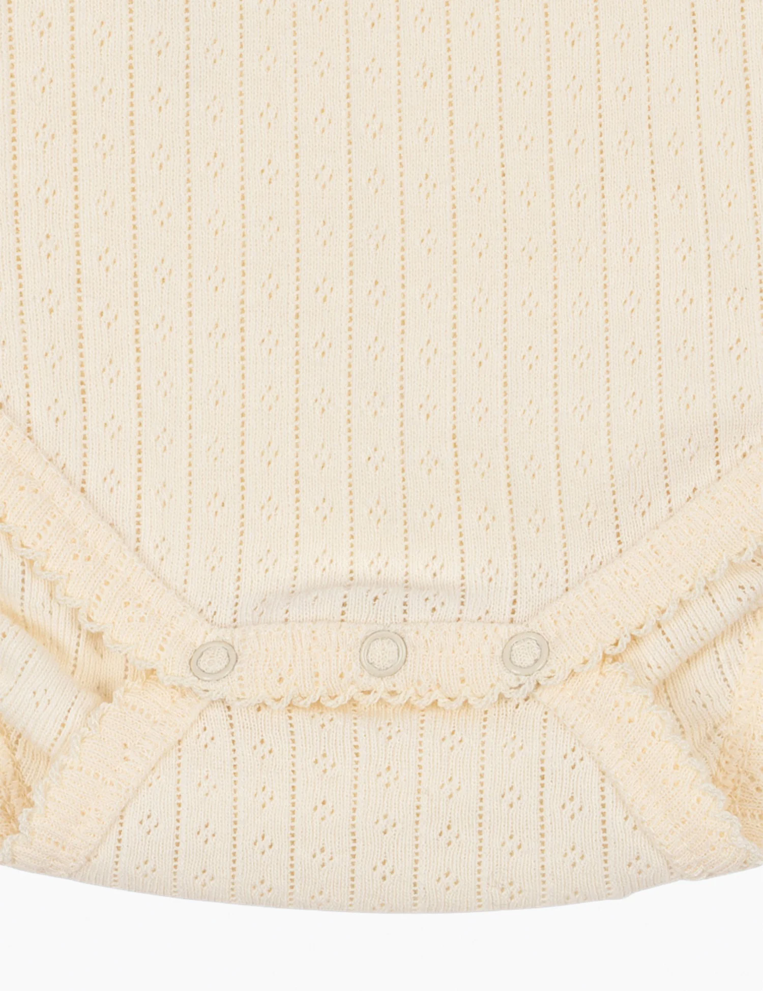 Pointelle Minnie Bodysuit in Antique White - Image 5