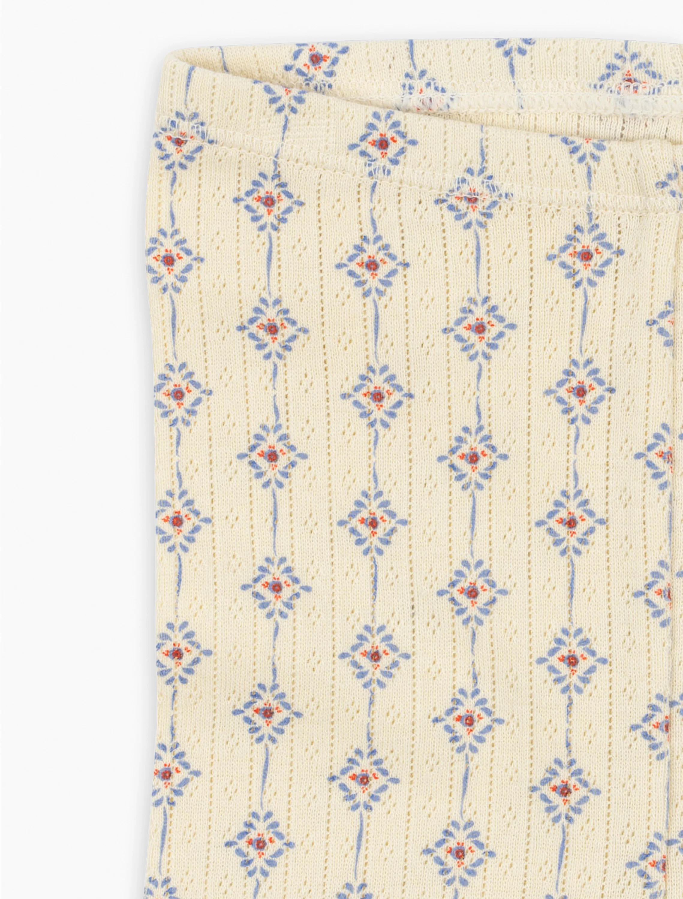 Pointelle Minnie Leggings in Muro Blu - Image 3