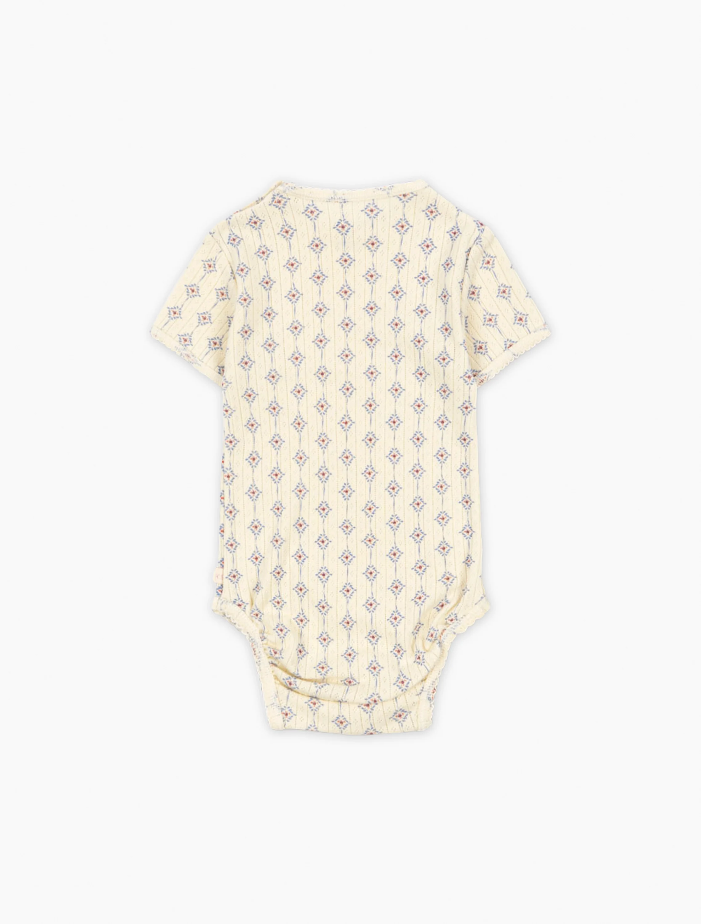Pointelle Minnie SS Bodysuit in Muro Blu - Image 2