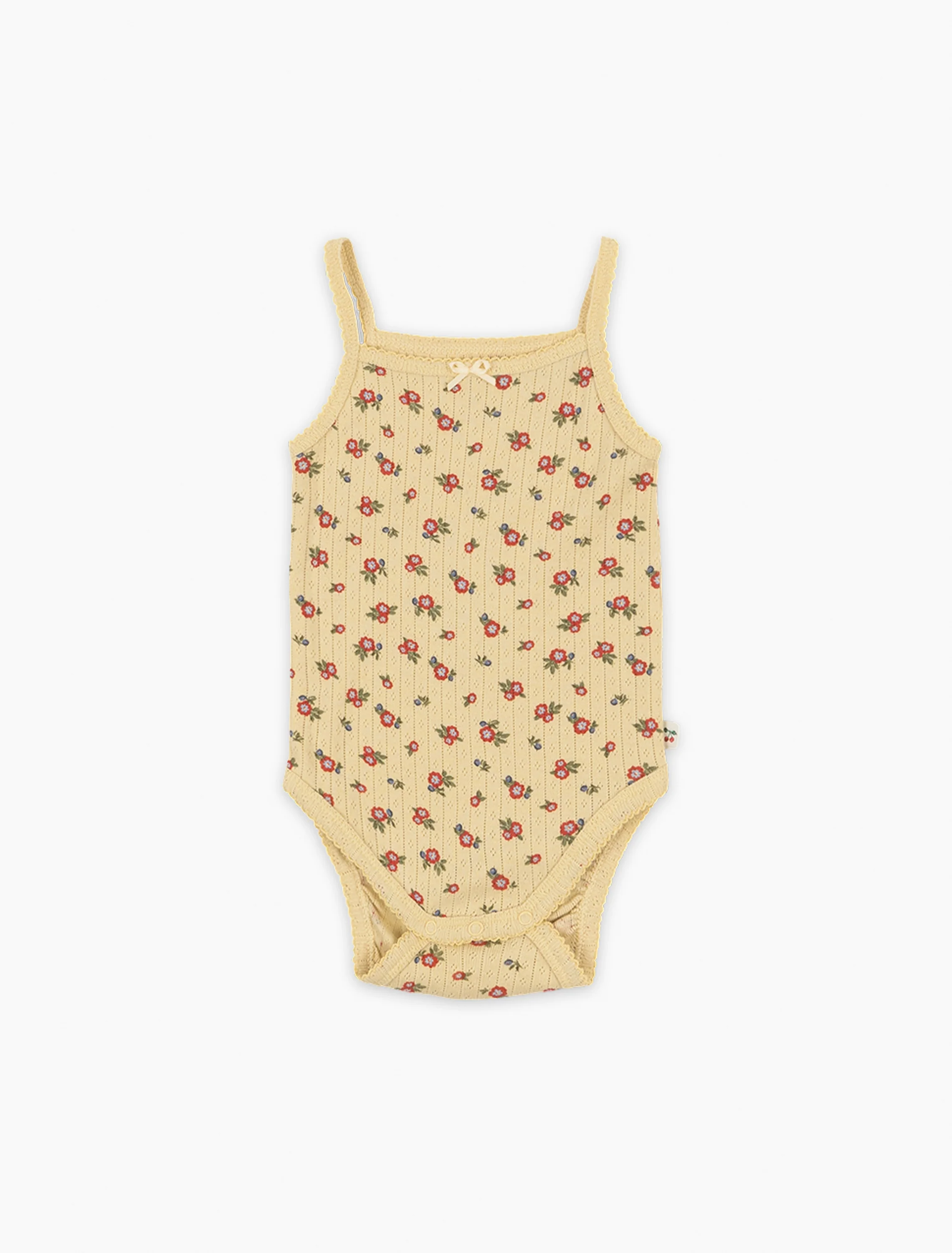 Pointelle Minnie Tank Bodysuit in Carmona
