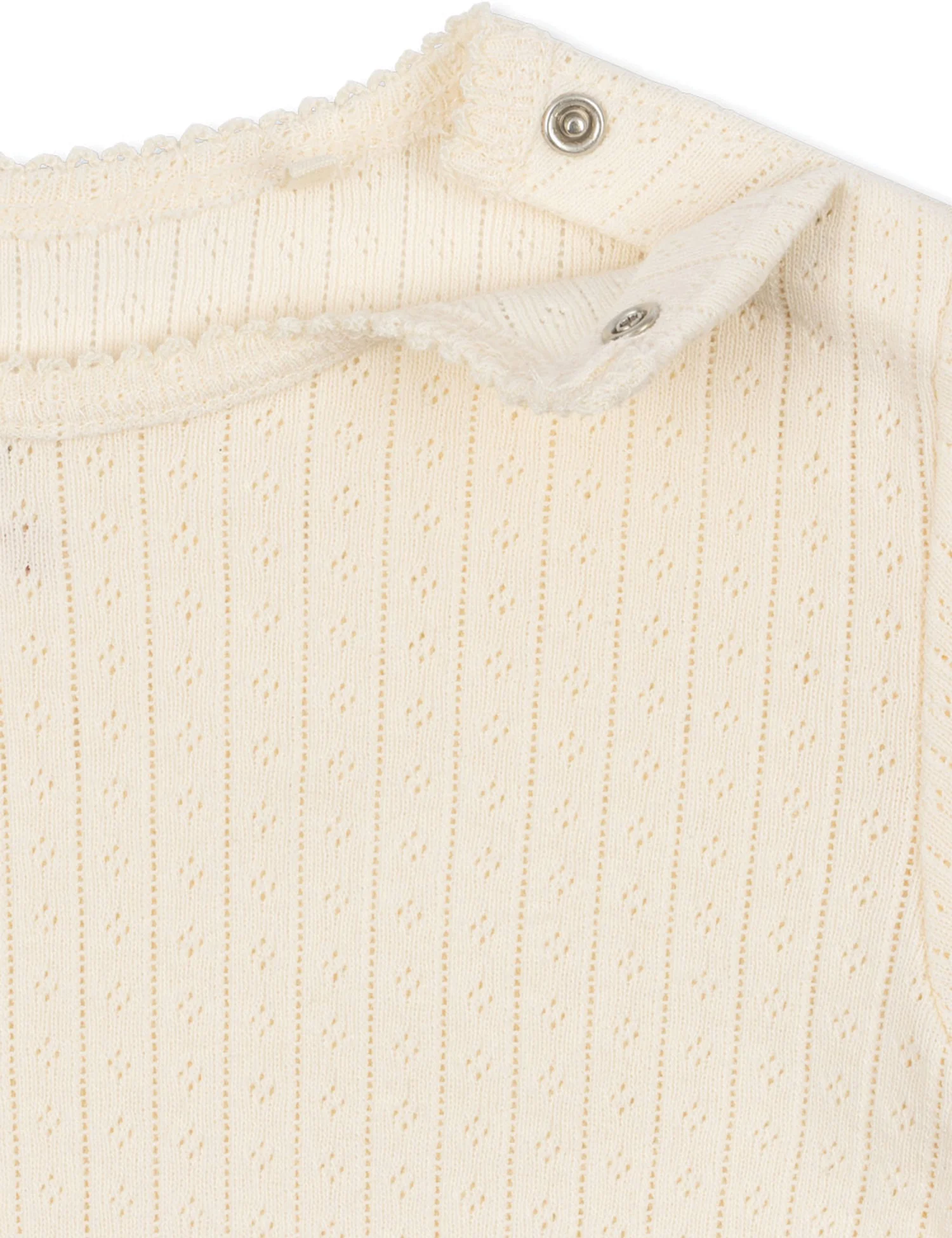 Pointelle Minnie Top in Antique White - Image 3