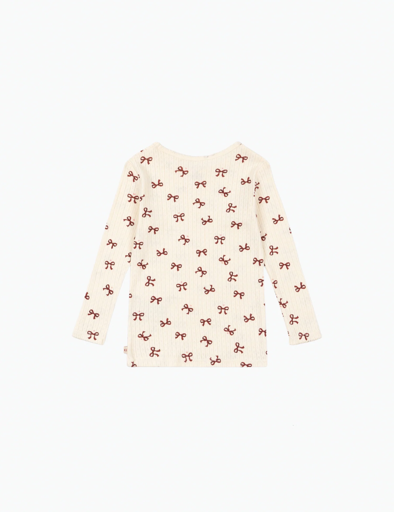 Pointelle Minnie Top in Bow Rouge - Image 2