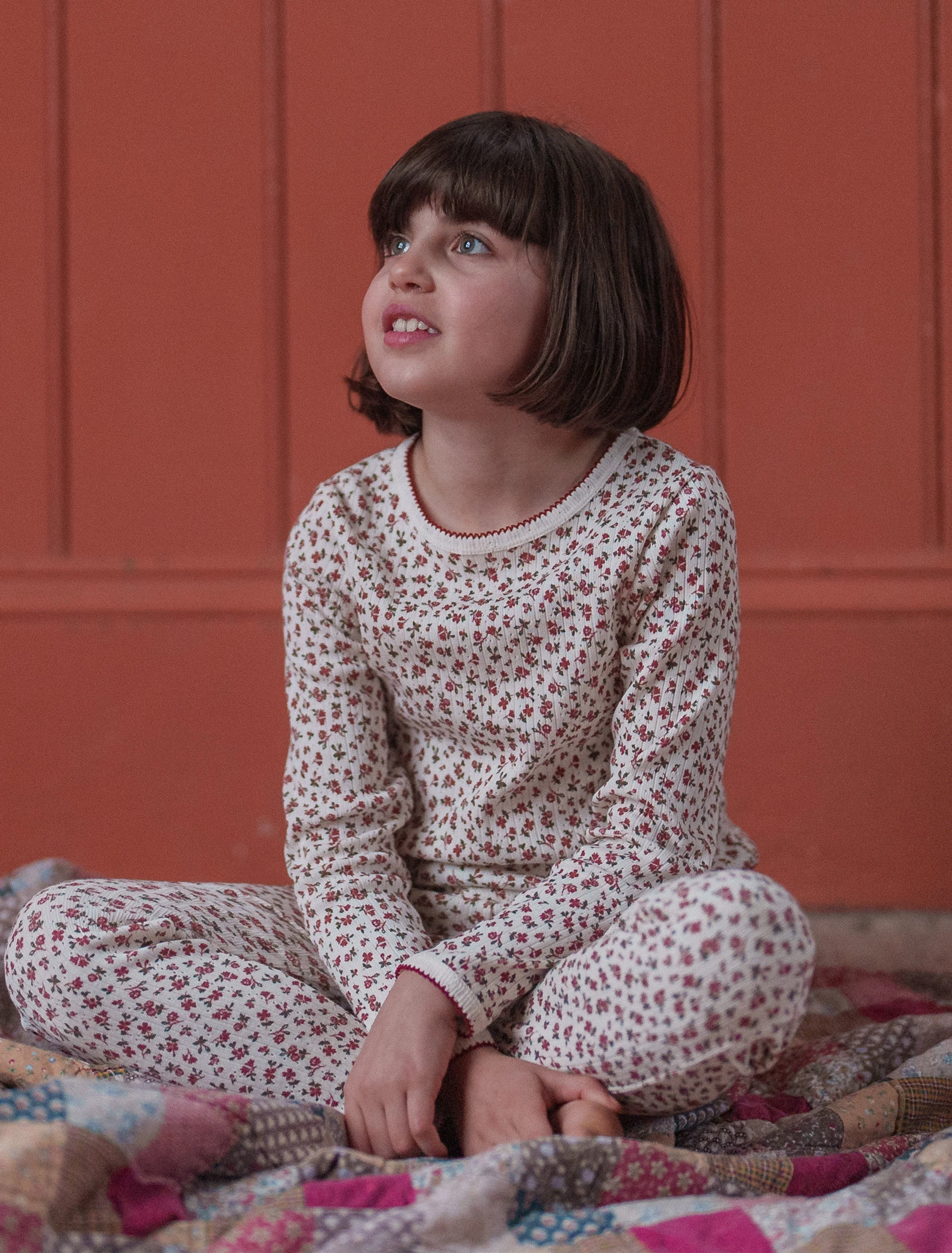 Pointelle Pajamas in Posy Floral - Image 3