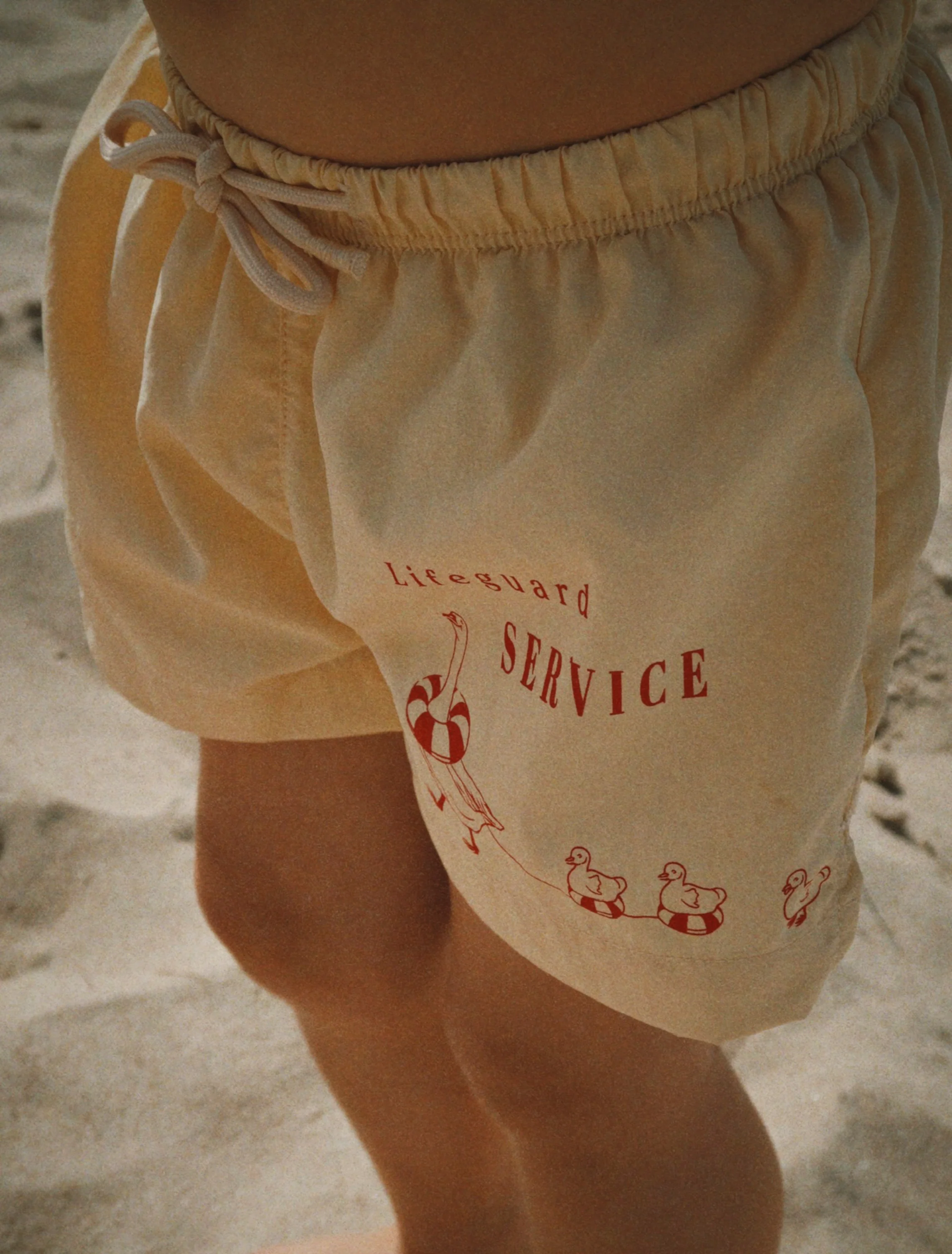 Pomio Swim Shorts in Banana Crepe - Image 3