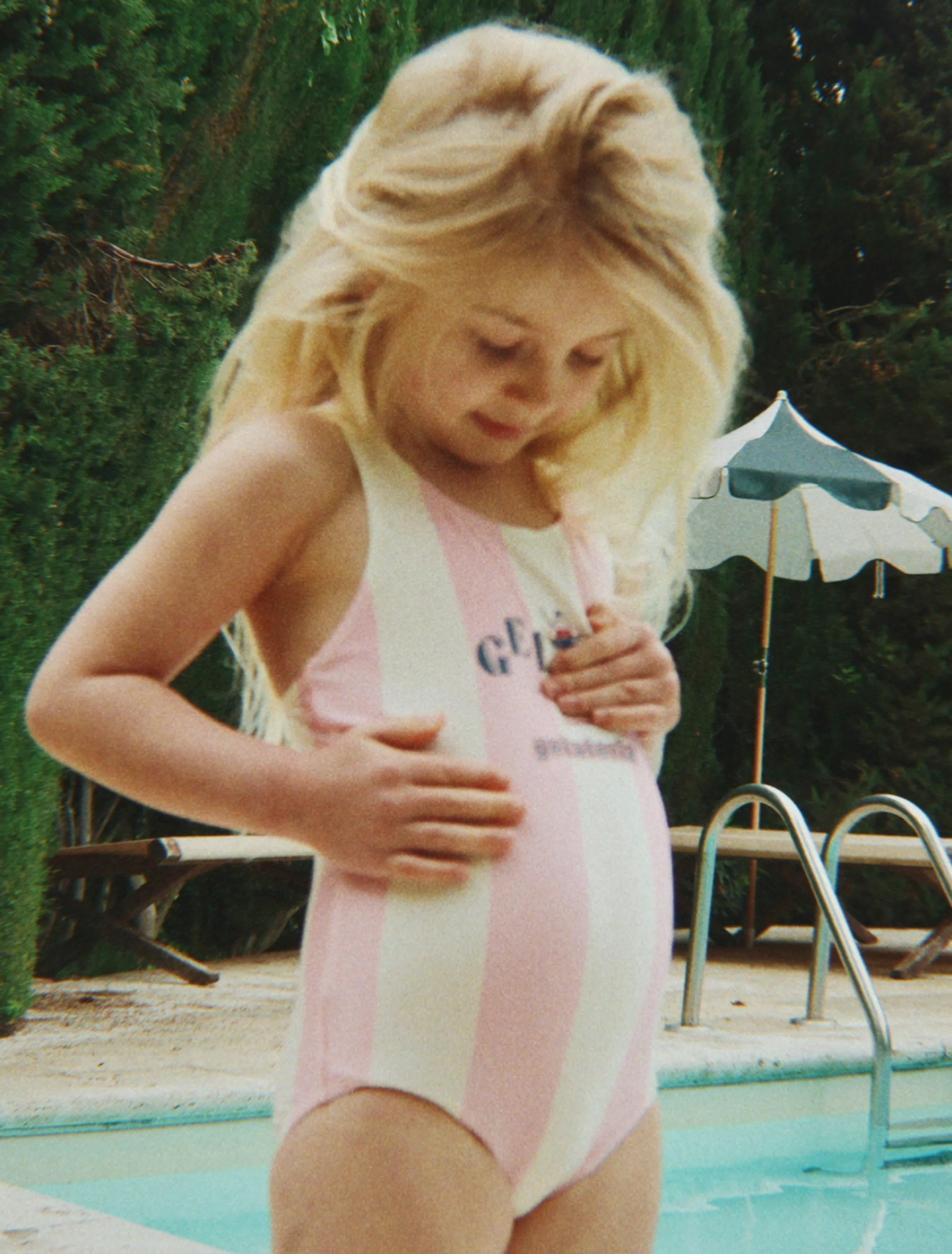 Pomia Swimsuit in Candy Rose Stripe - Image 3