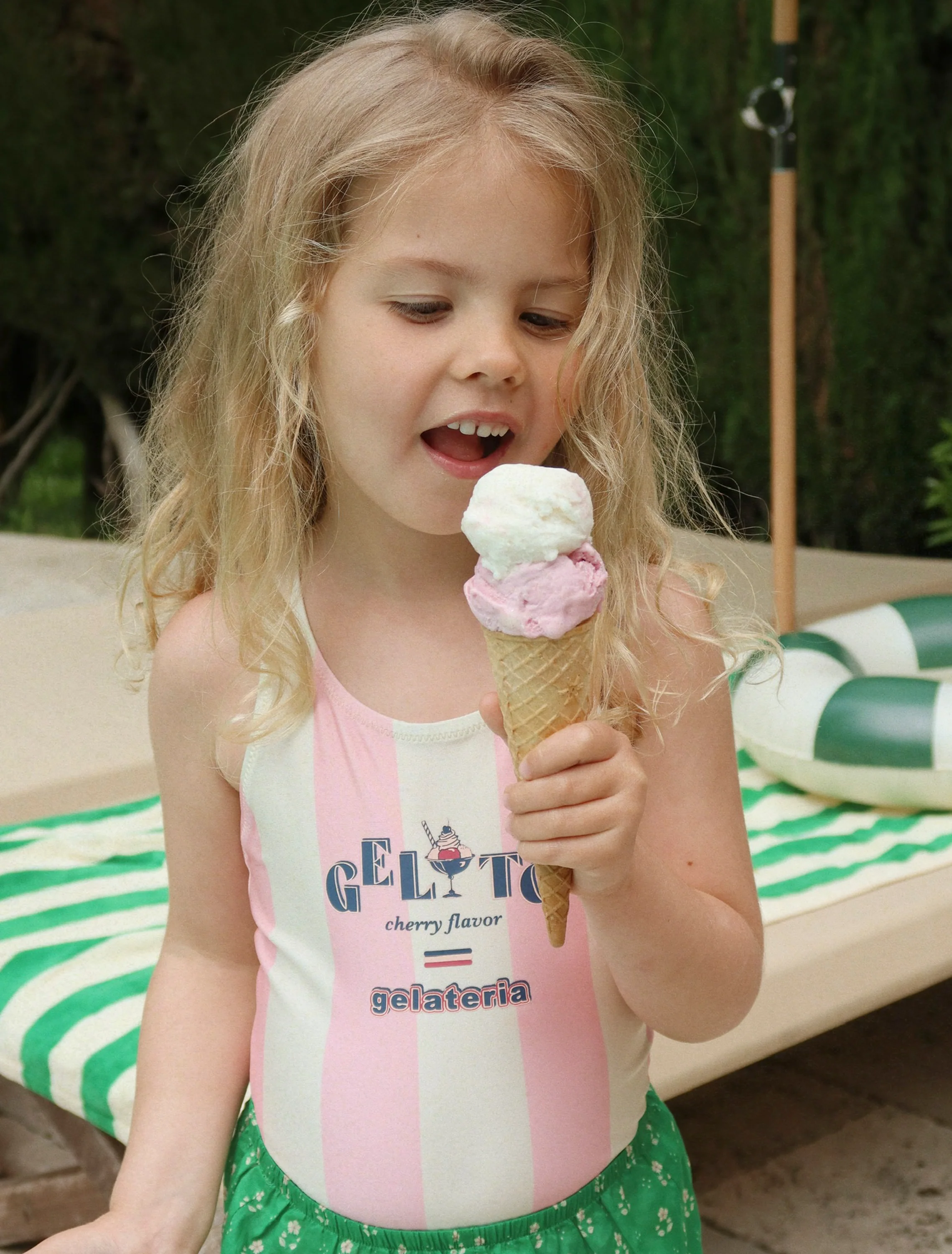 Pomia Swimsuit in Candy Rose Stripe - Image 4