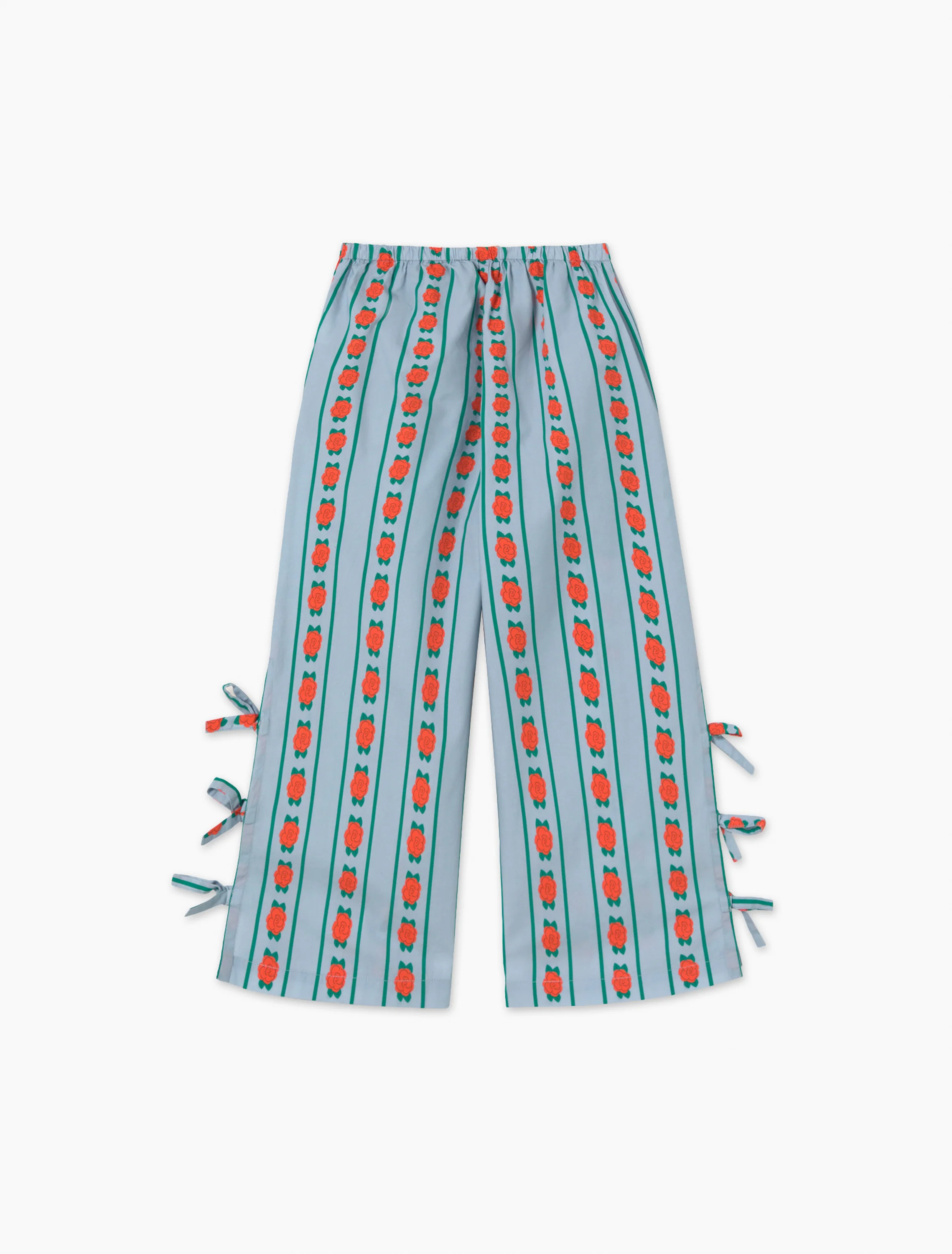 Rose Pattern Pant in Washed Blue - Image 5