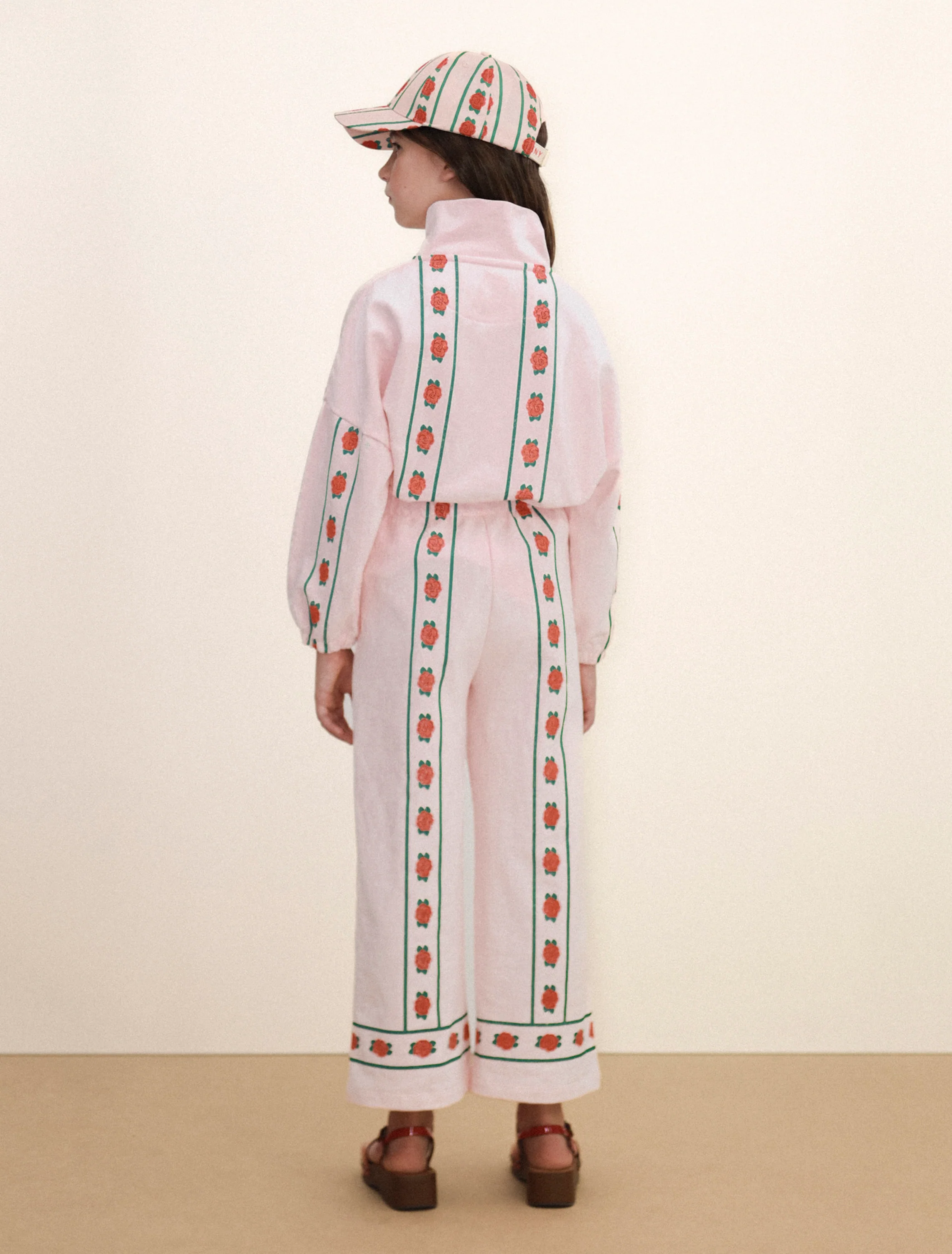Rose Straight Sweatpant in Pastel Pink - Image 3