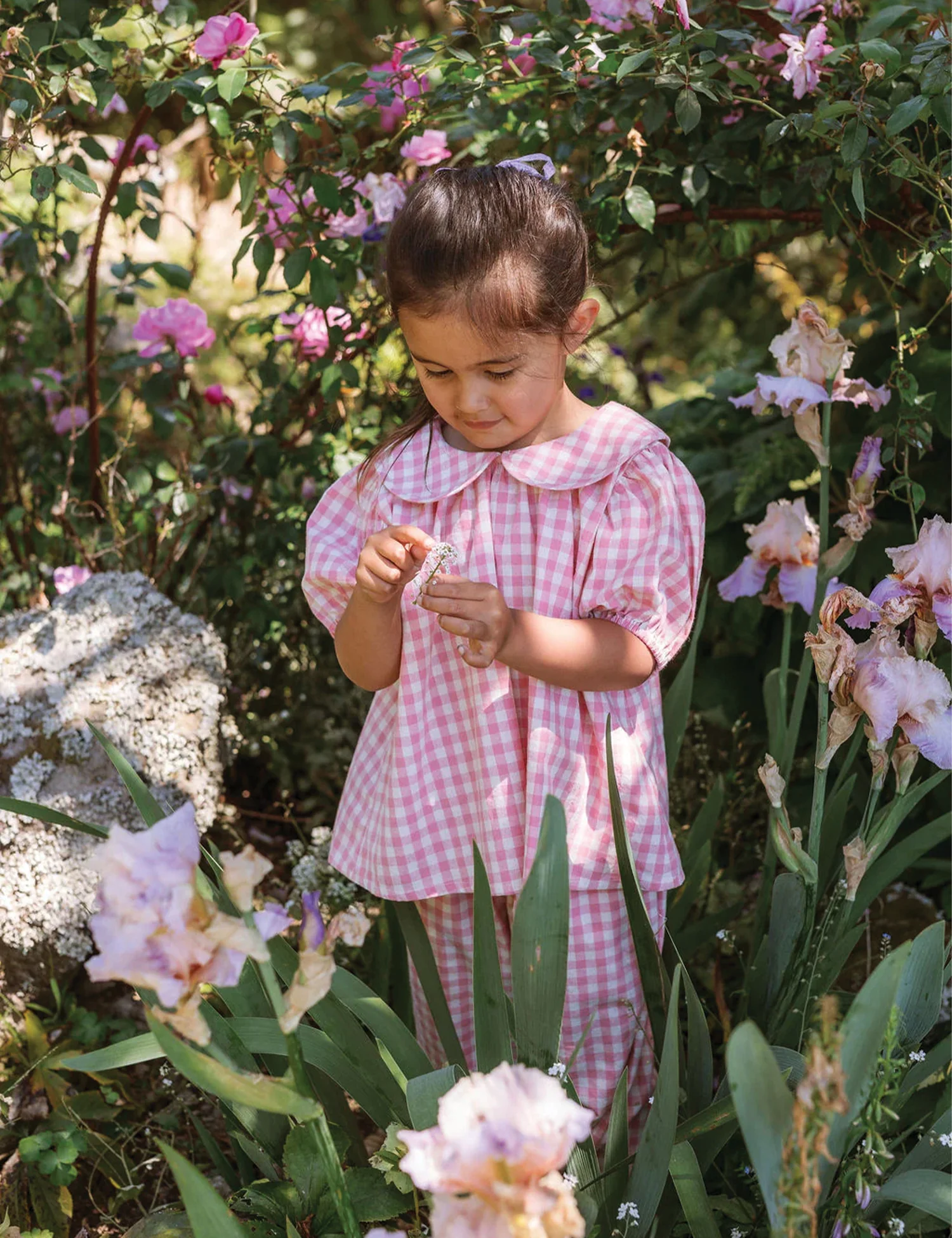 Rudy Blouse in Posy Pink Check - Image 3