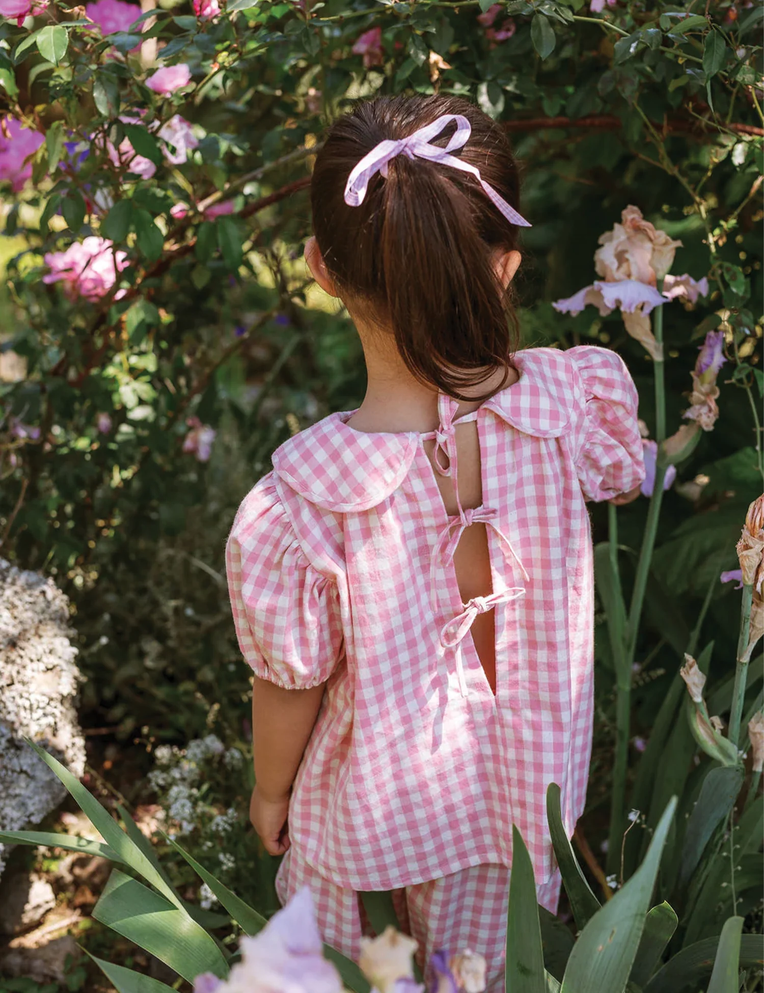 Rudy Blouse in Posy Pink Check - Image 4