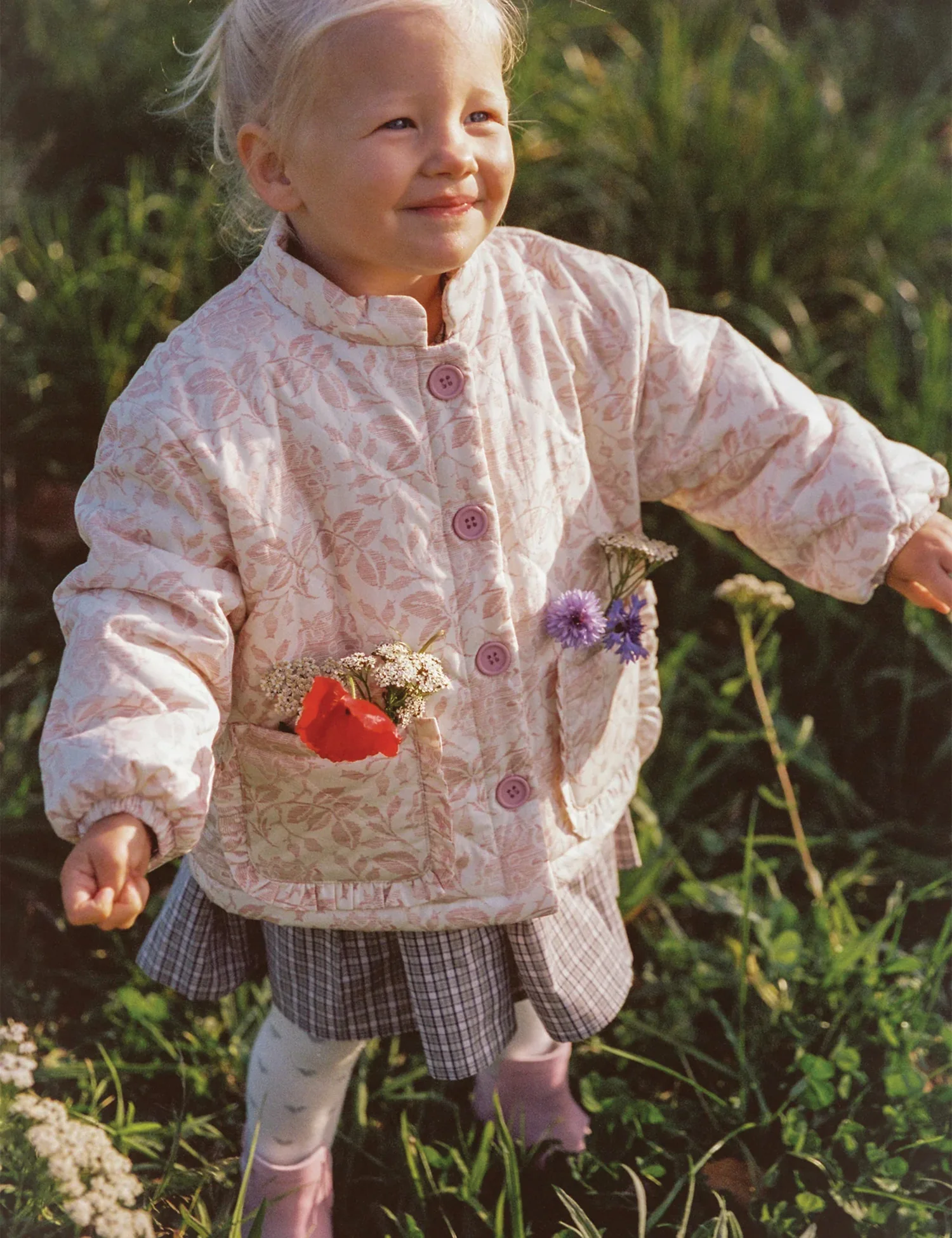 Sadie Quilted Jacket in Rosebud - Image 5