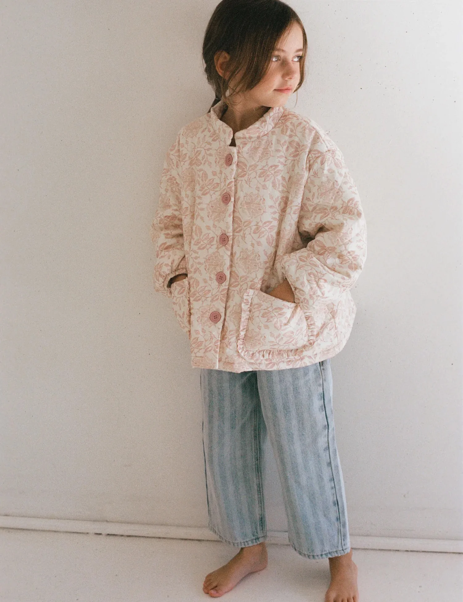 Sadie Quilted Jacket in Rosebud - Image 7