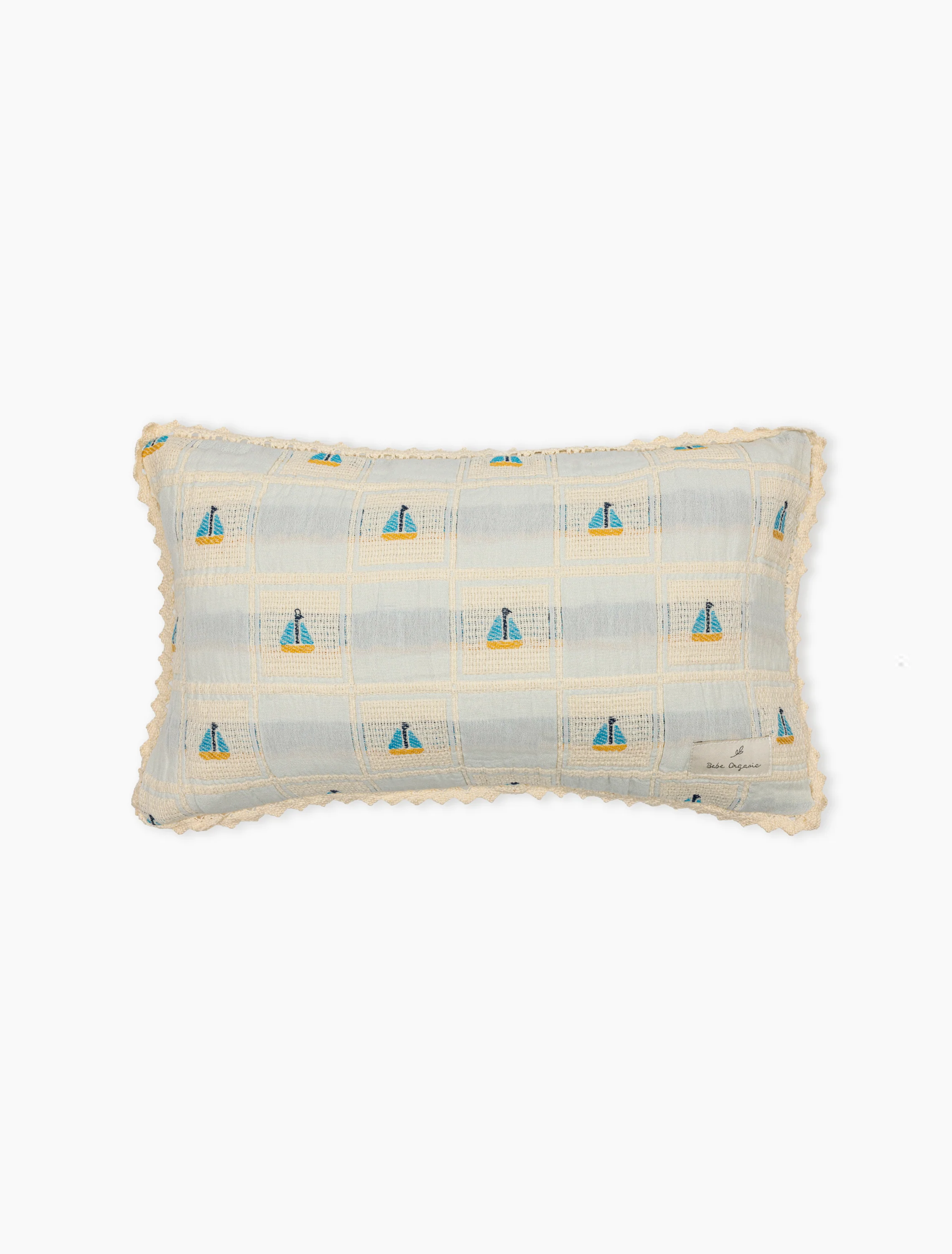 Sailor Mini Pillowcase in Boat Patchwork