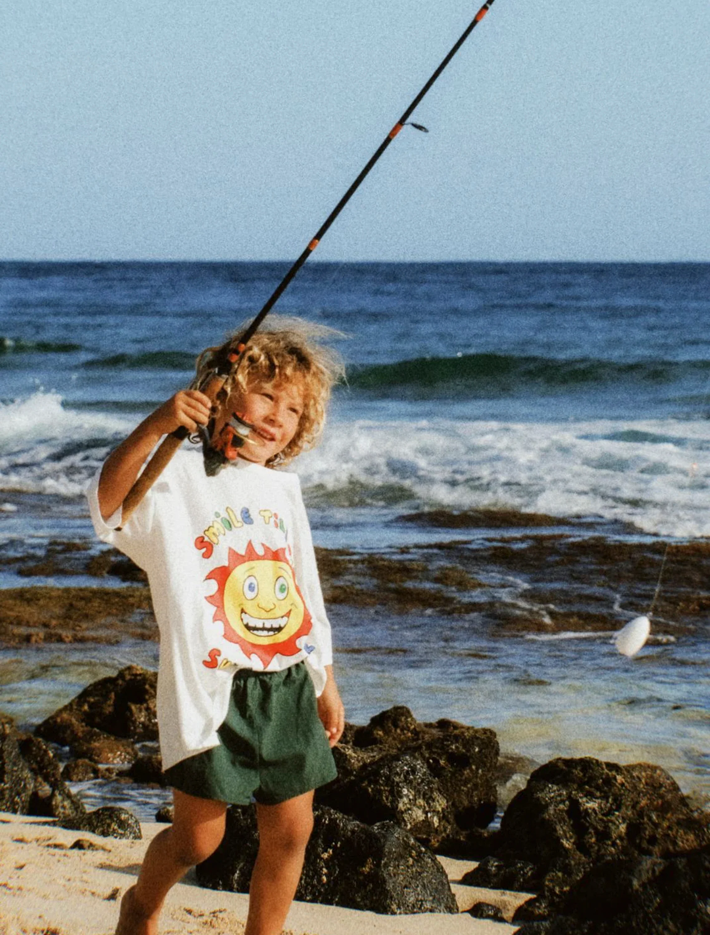 Smile at the Sun Tee in White - Image 4