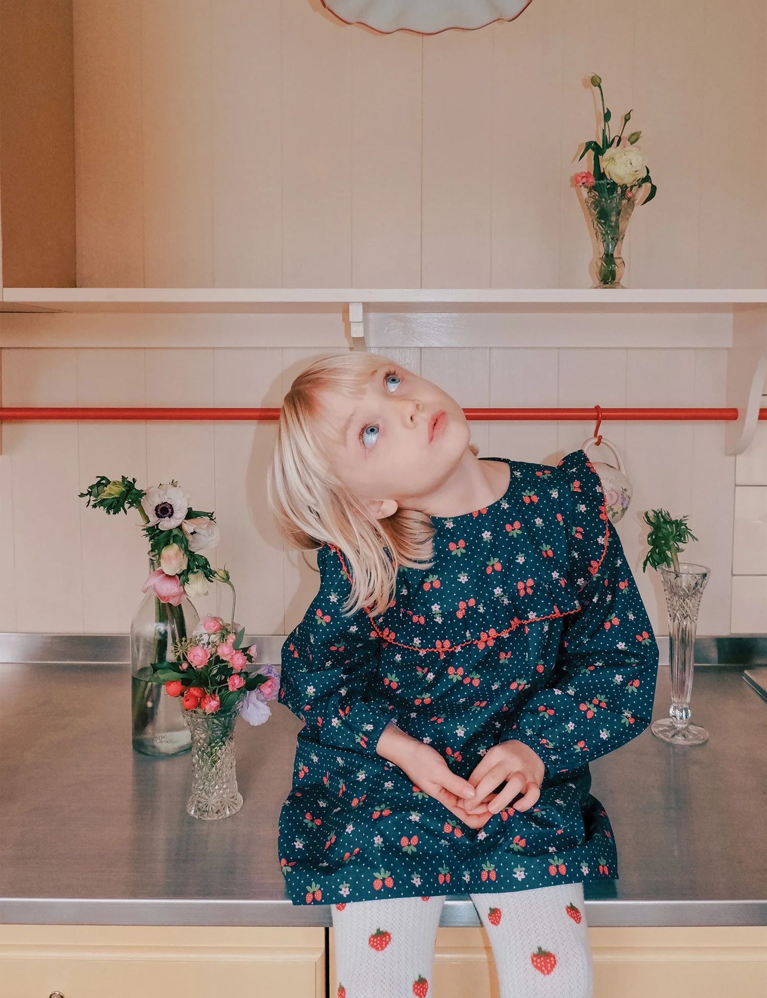 Sofia Dress in Navy Space Berry - Image 3