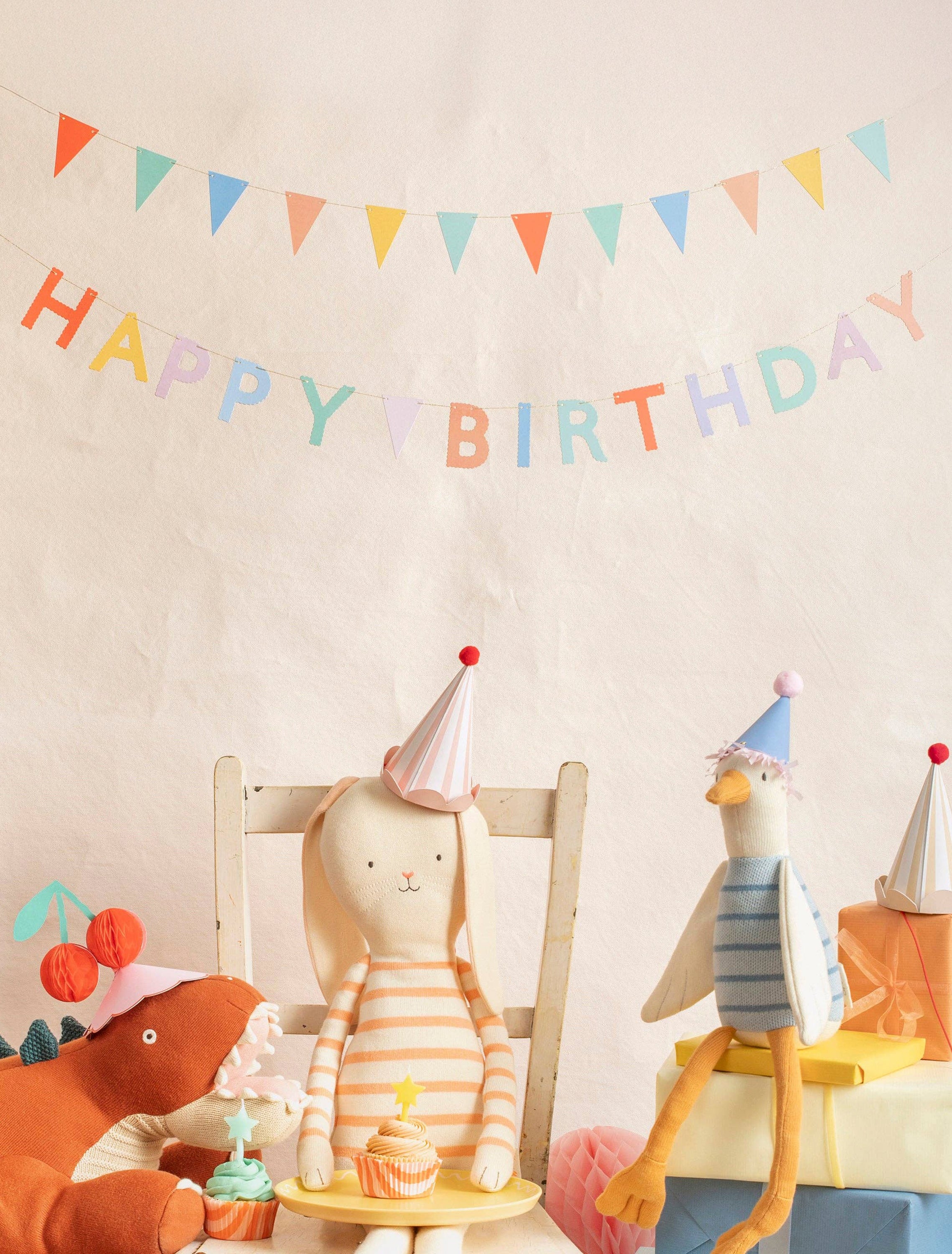 Stripe Pastel Party Hats - Image 2