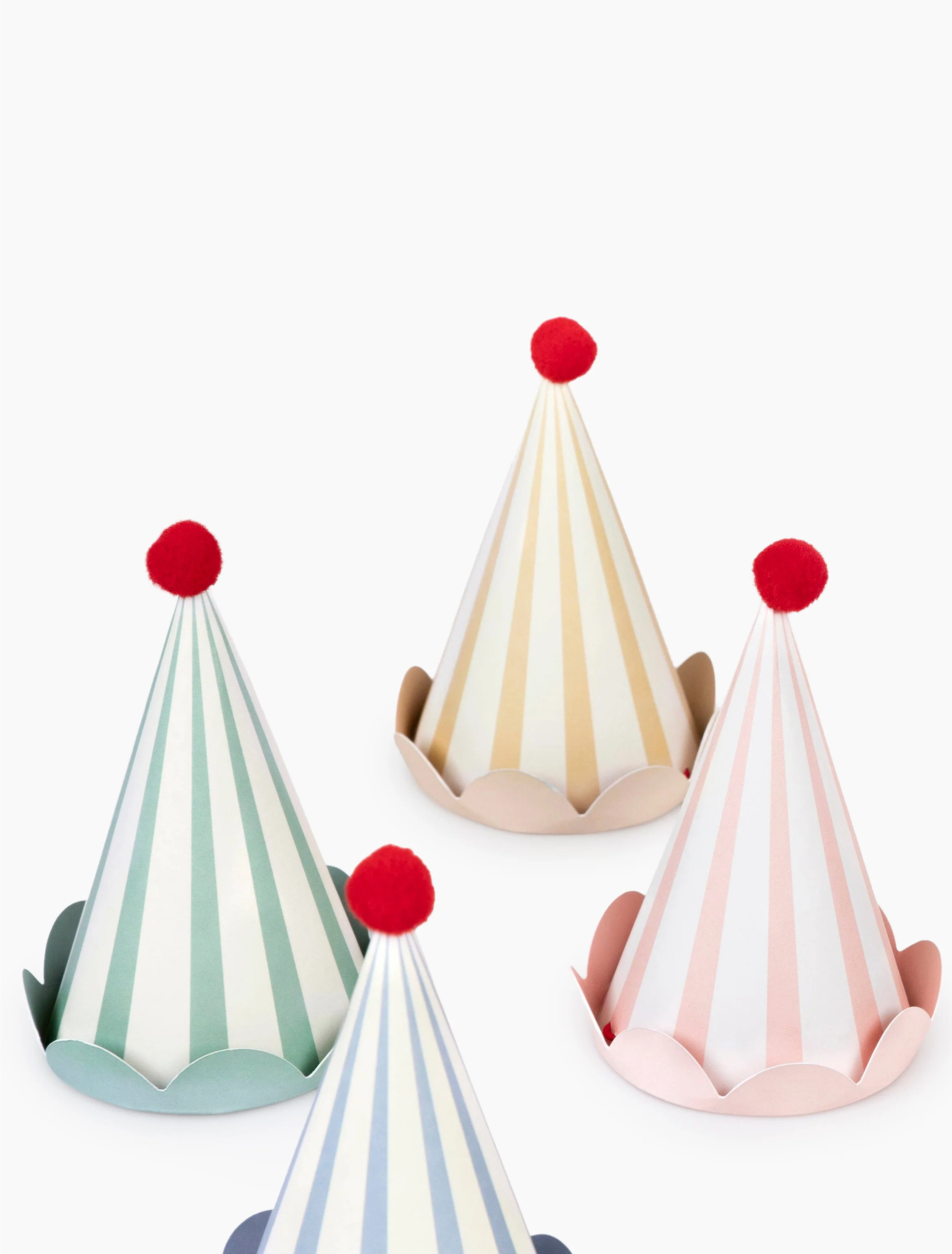 Stripe Pastel Party Hats - Image 3