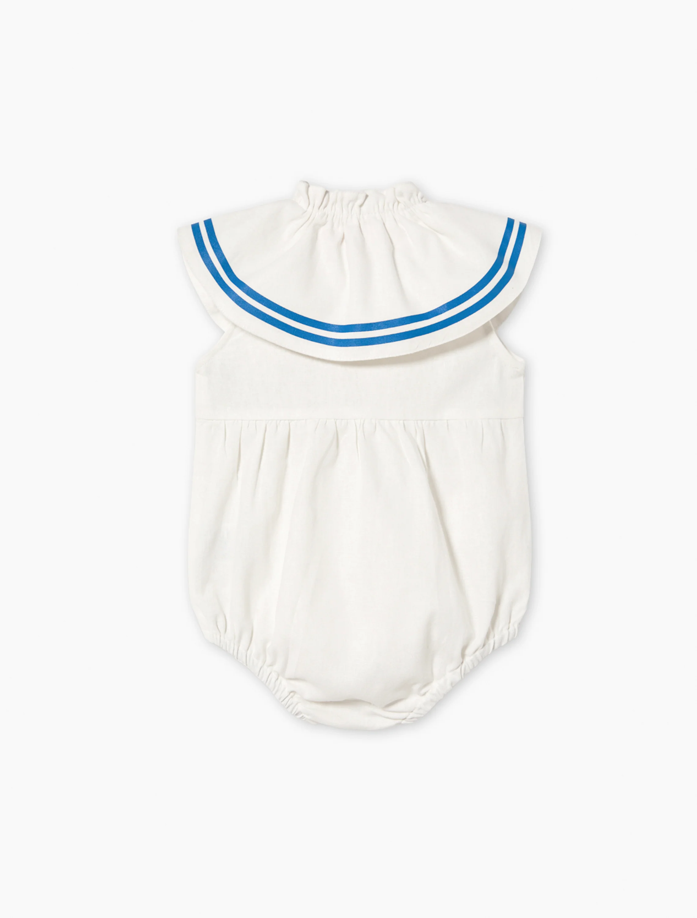 Stripes Bow Body in Off-White - Image 3
