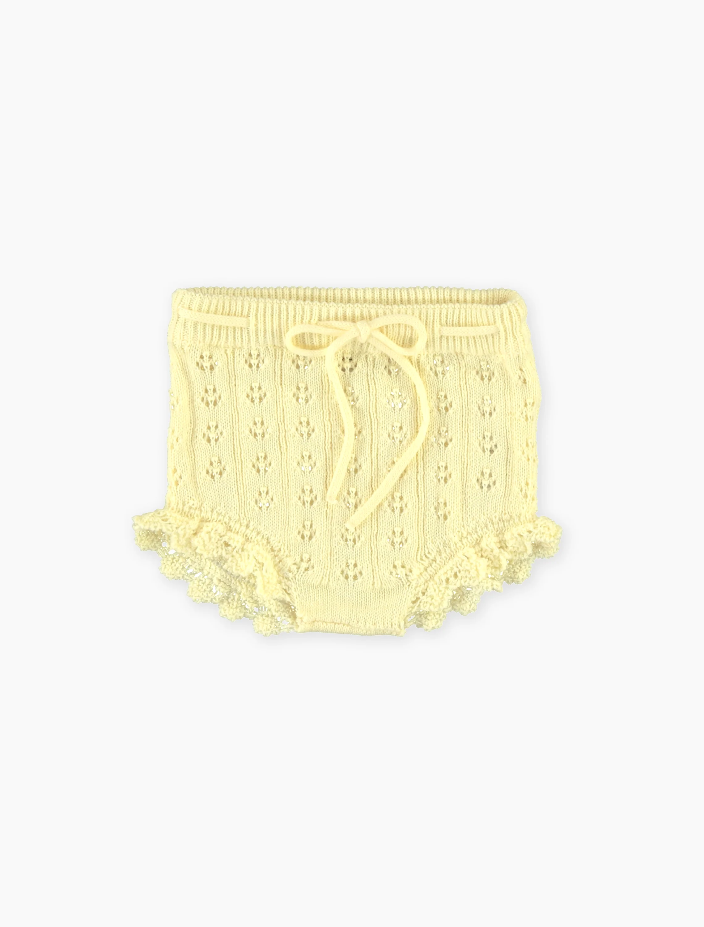 Summer Bloomer in Butter Yellow Knit