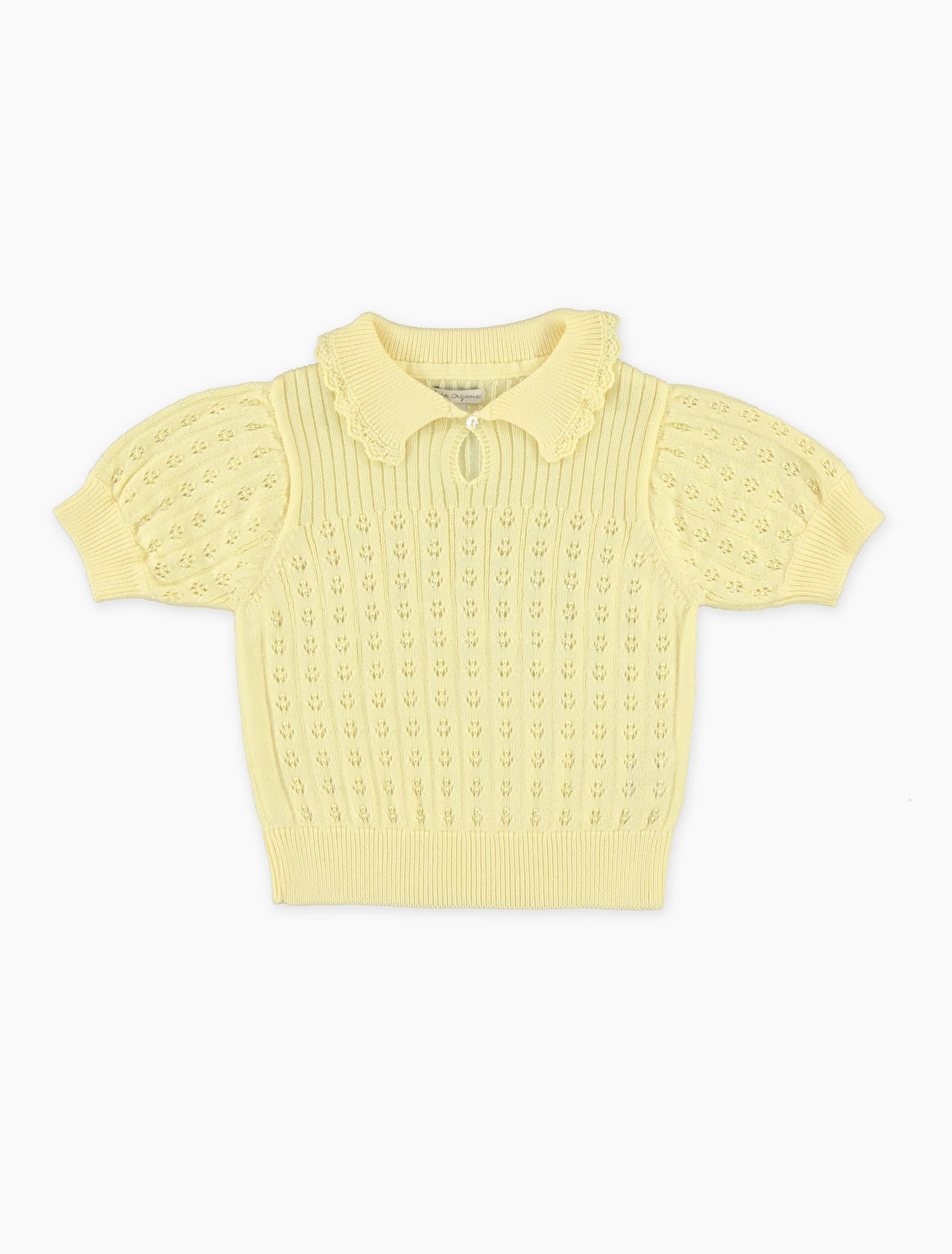 Summer Sweater in Butter Yellow Knit