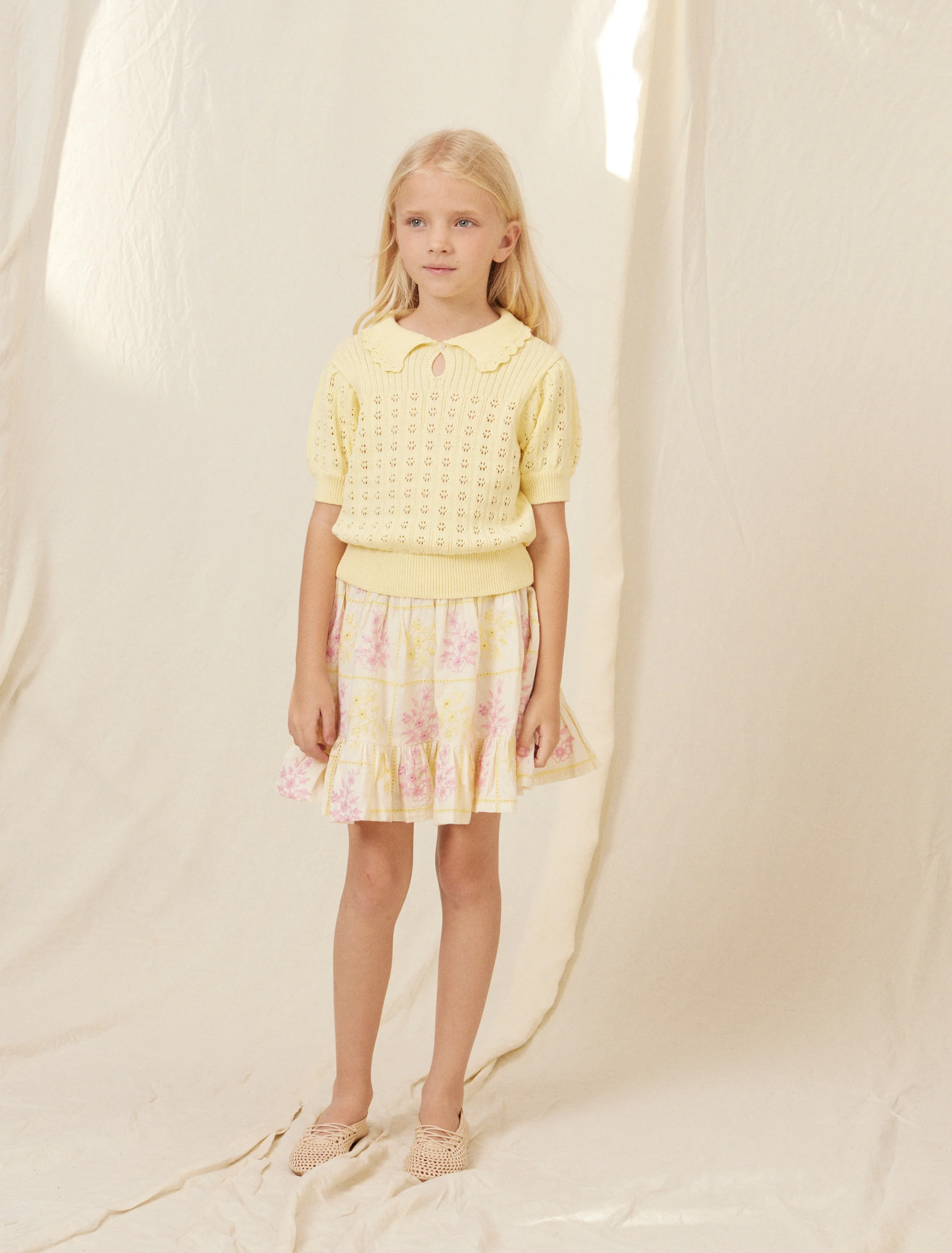Summer Sweater in Butter Yellow Knit - Image 5